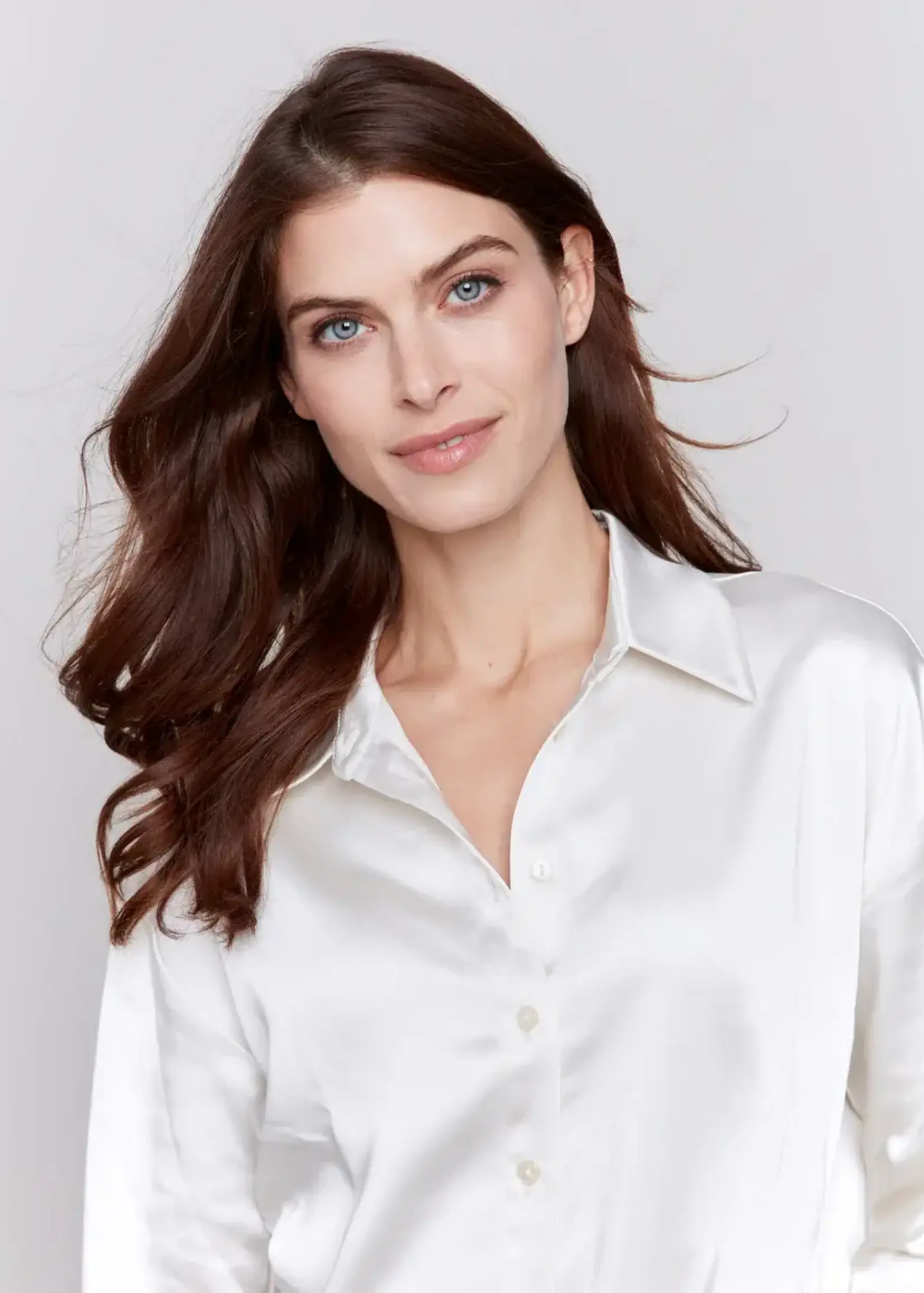 Charlie B Charlie B Long Sleeve Button Up Shirt w/ Sleeve Tab C4489