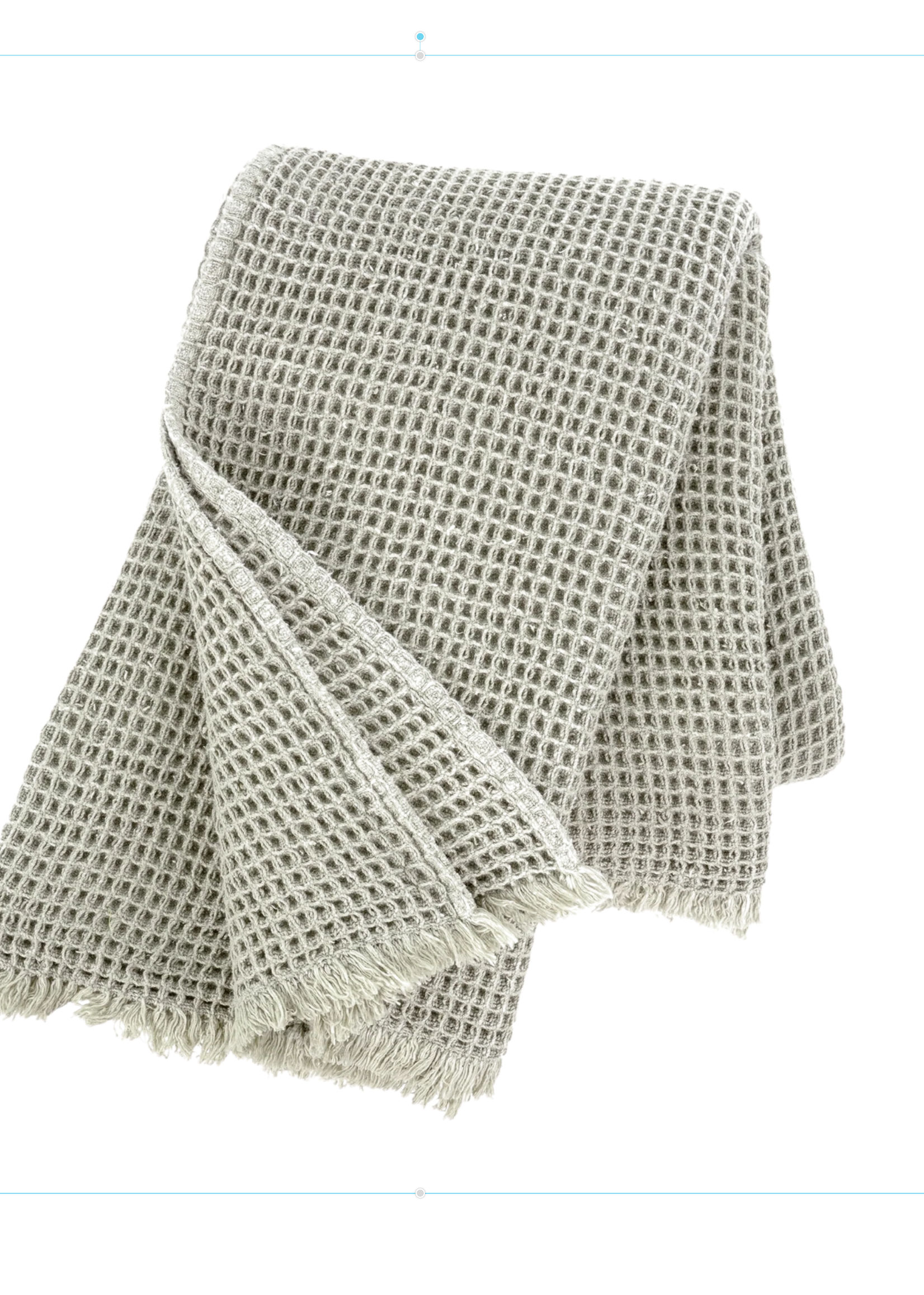 Indaba Waffle Throw Lichen
