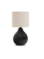 ADV - Imports Arnas Ceramic Table Lamp - Black