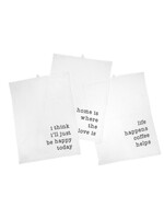 Indaba S3 Happy Days Linen Tea Towels