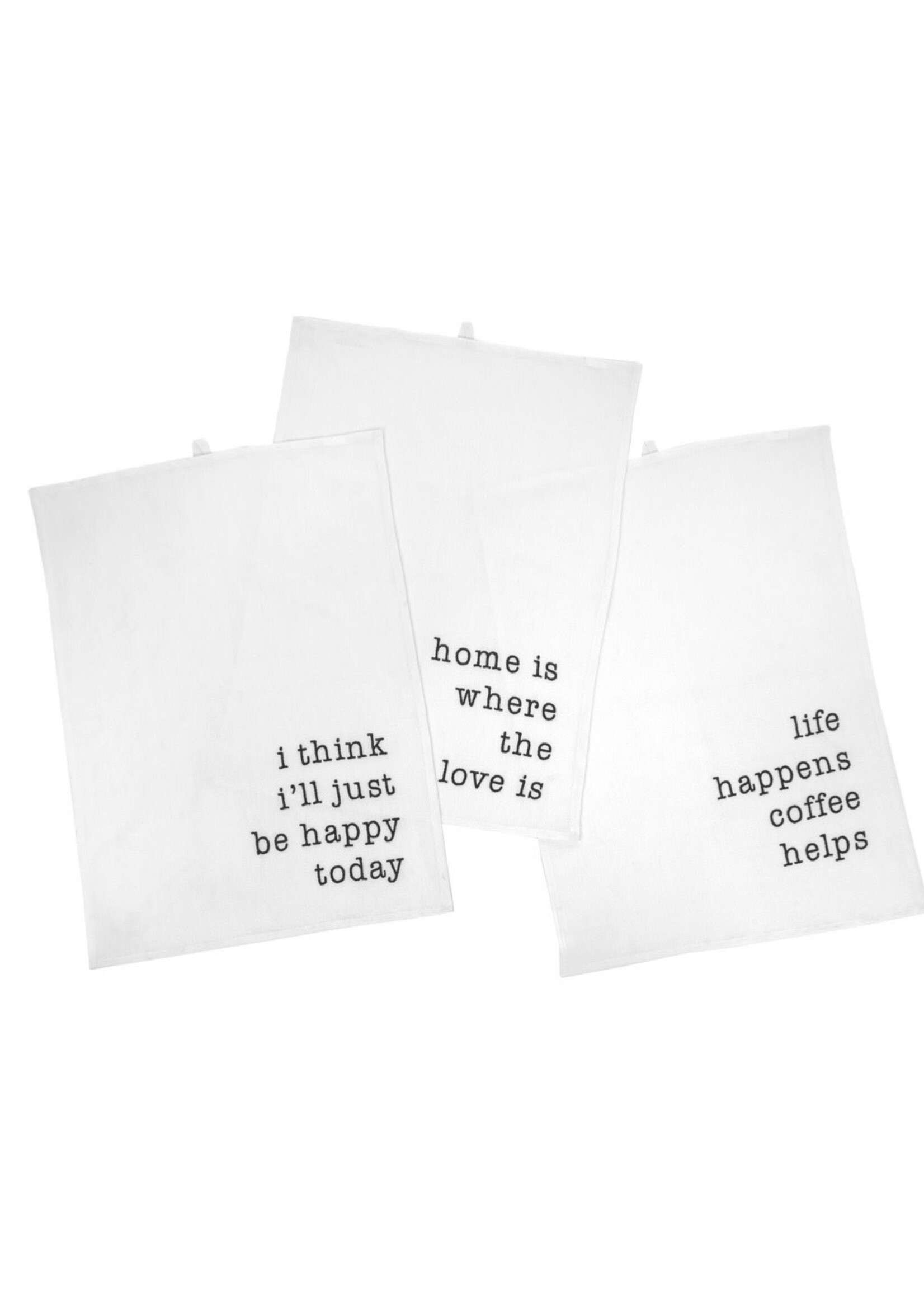Indaba S3 Happy Days Linen Tea Towels
