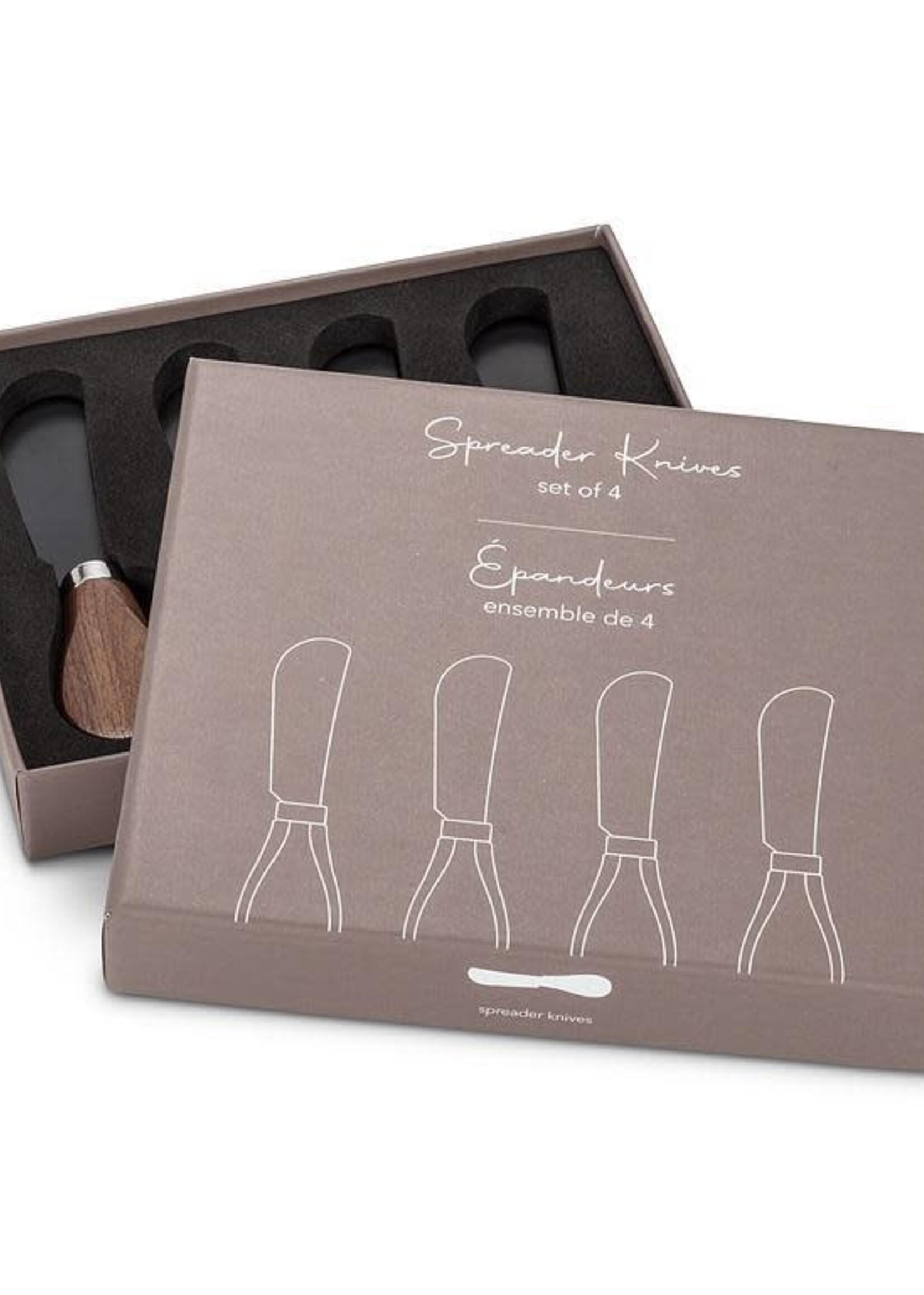 Abbott S/4 Walnut Handled Pate Spreaders