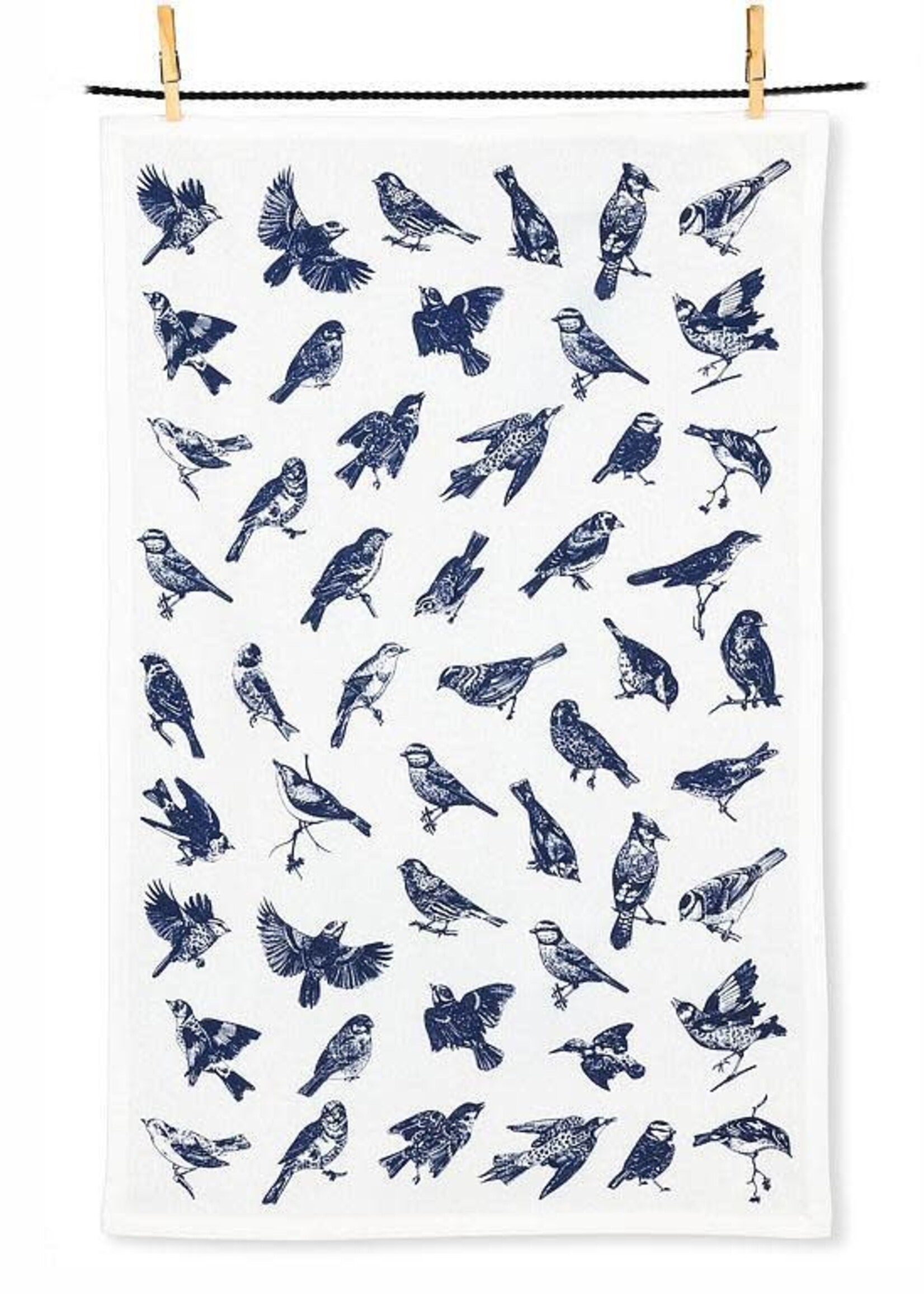 Abbott Bird Icons Outline Motif Kitchen Towel