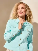 Tribal Tribal L/S Button Front Jacket w/ Horn Buttons 2019O
