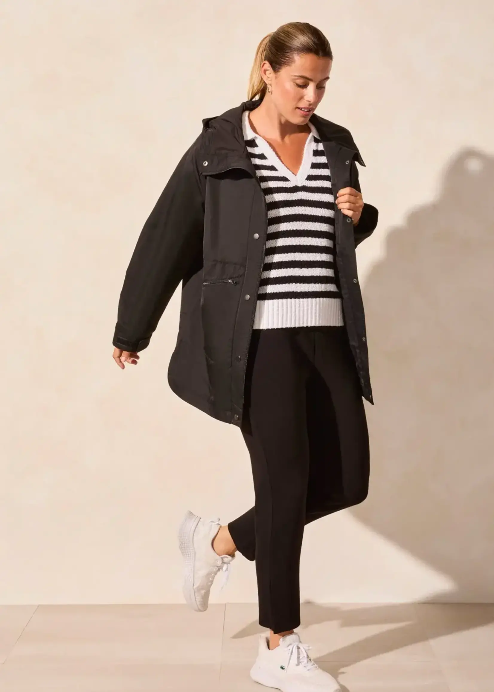 Tribal Tribal L/S Hooded Coat w/ Lining 2176O