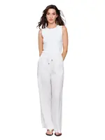 Charlie B Charlie B Tie Waist Pull On Linen Pant w/ Pockets C5665