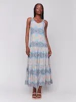 Charlie B Charlie B Printed Sleeveless Maxi Dress C3169