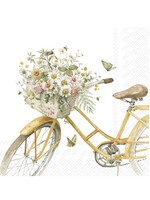 Carsim Trading Inc. Lunch Napkins - Flower Bike