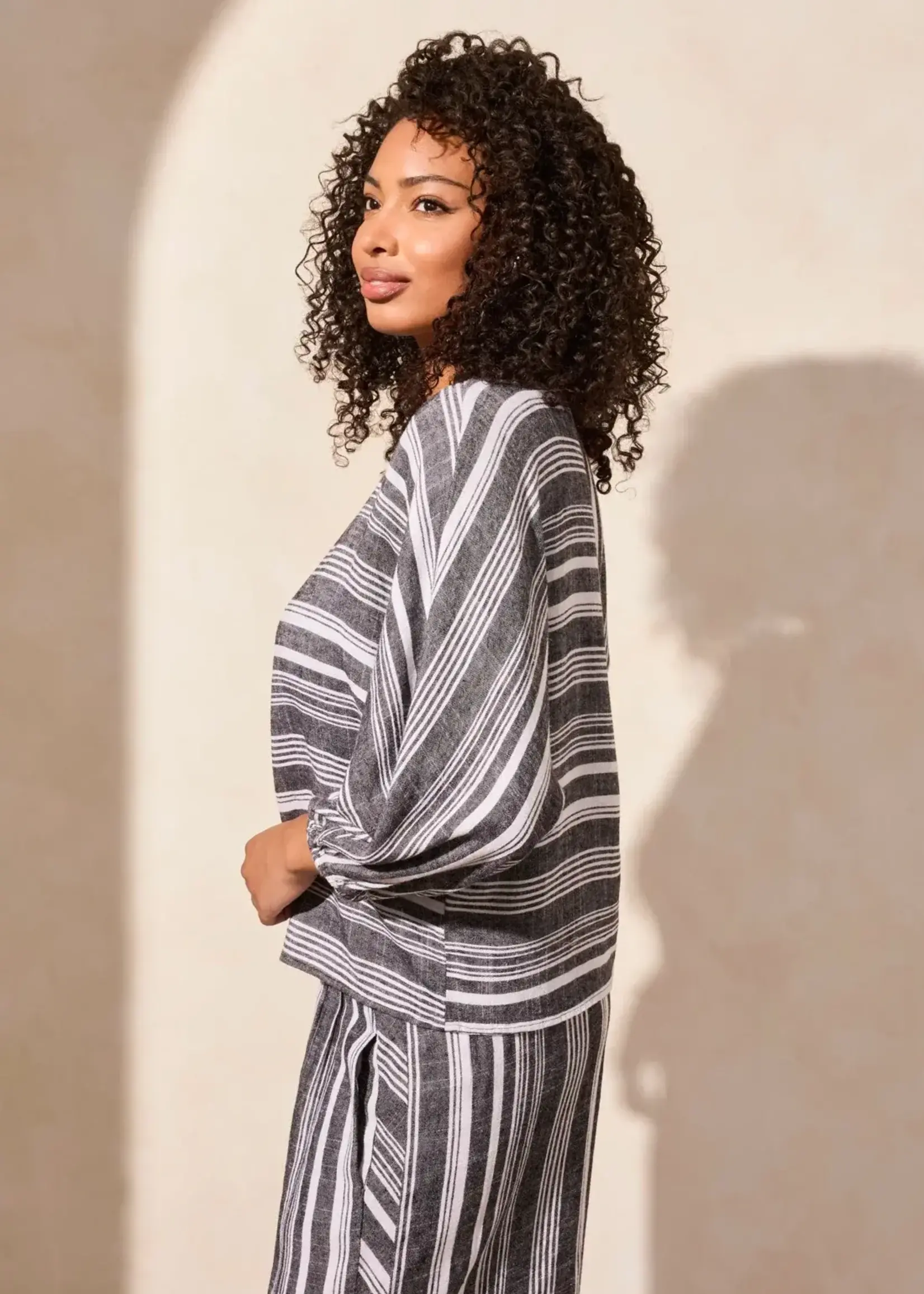 Tribal Tribal Boat Neck Blouse w/ Dolman Slv 5752O