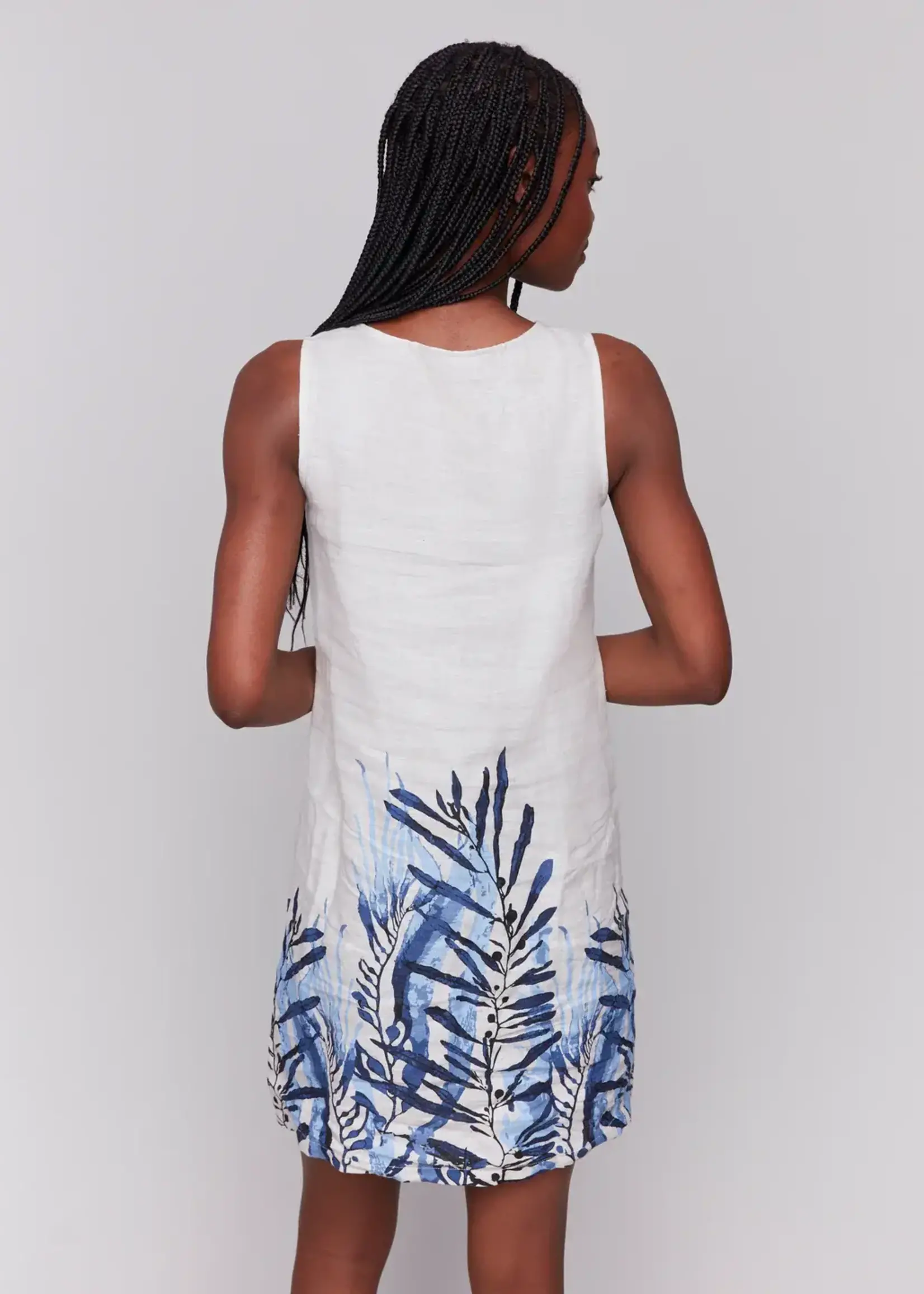 Charlie B Charlie B Sleeveless Crew Neck Dress C3204