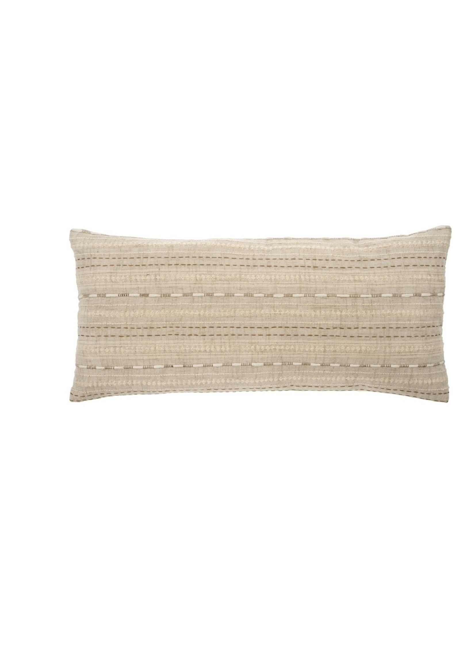 Indaba Alta Embroidered Pillow 14 x 31