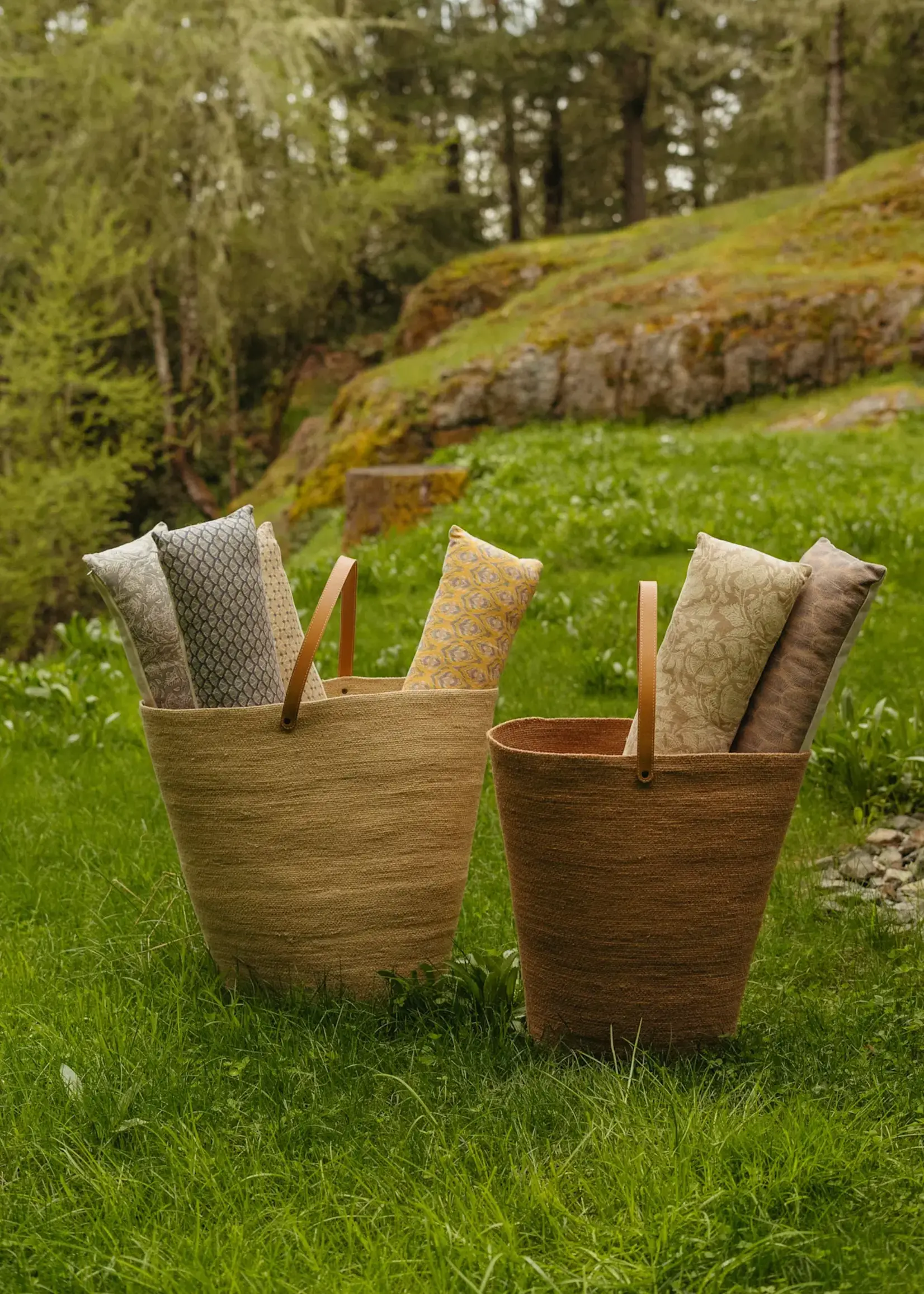 Indaba Scallop Mini Poly Filled Lumbar - Natural