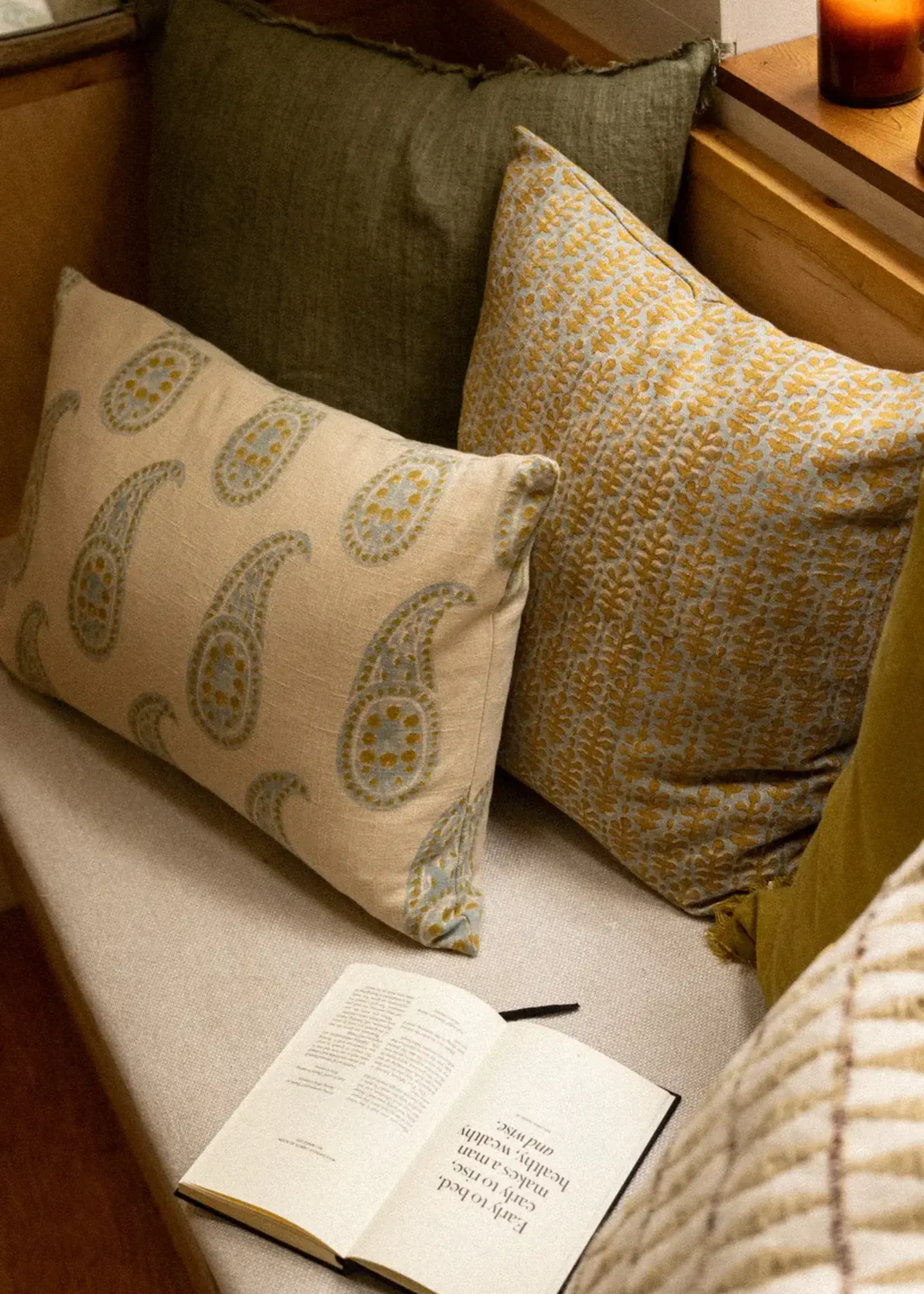 Indaba Navya Block Print Pillow 20 x 20