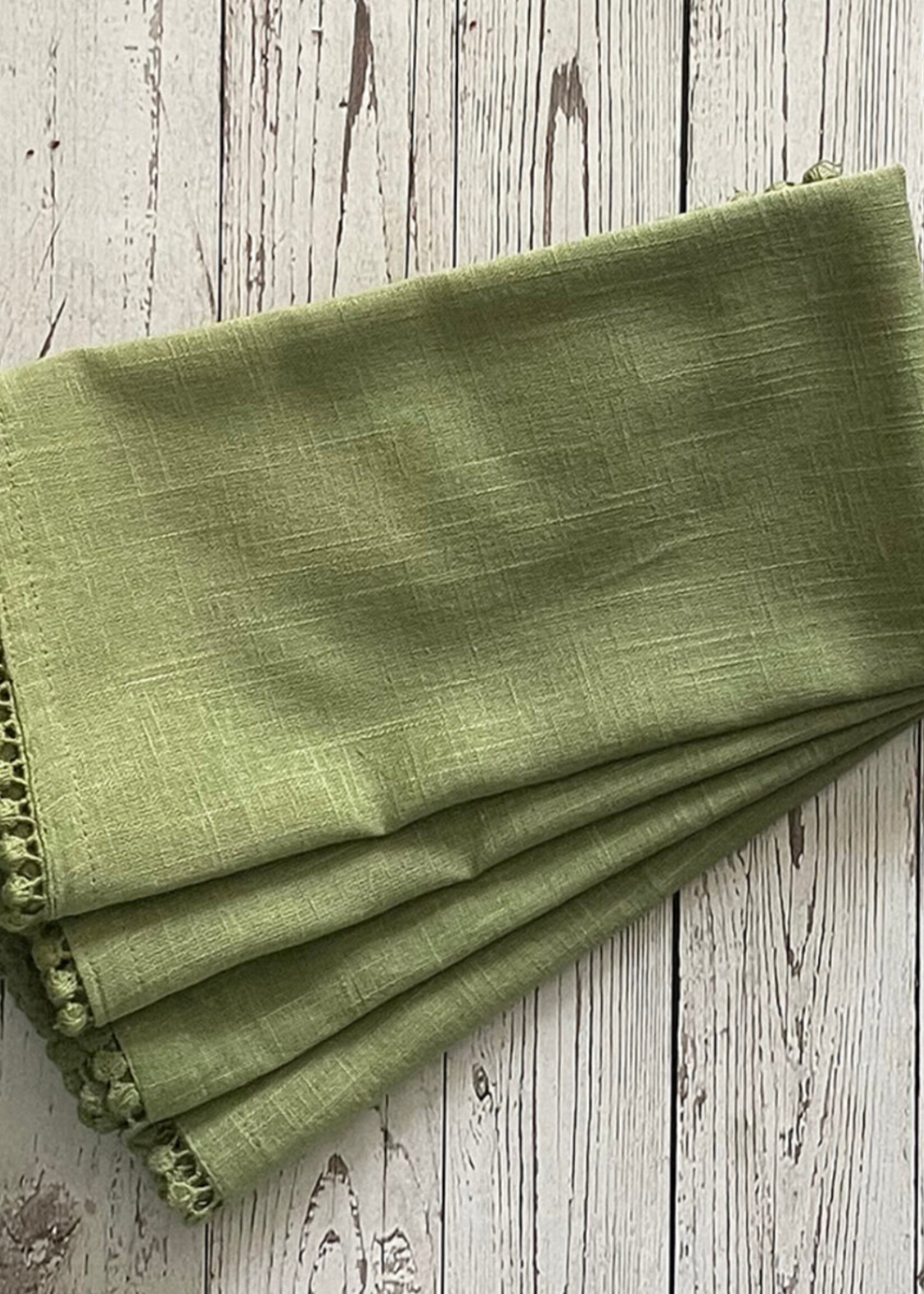 Mahogany Lace Napkins S/4 Green