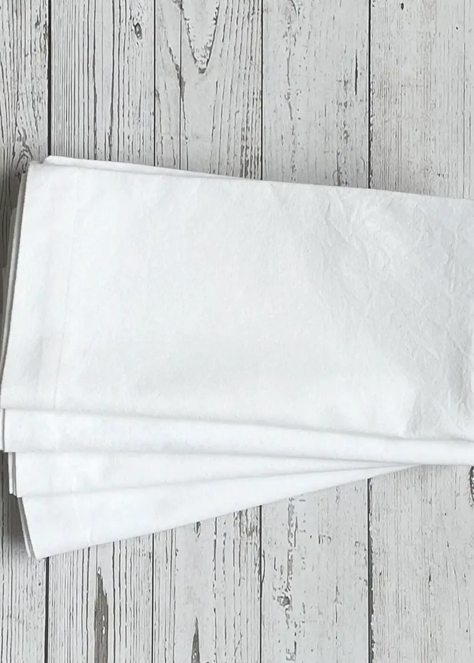 Mahogany Solid White Napkins S/4