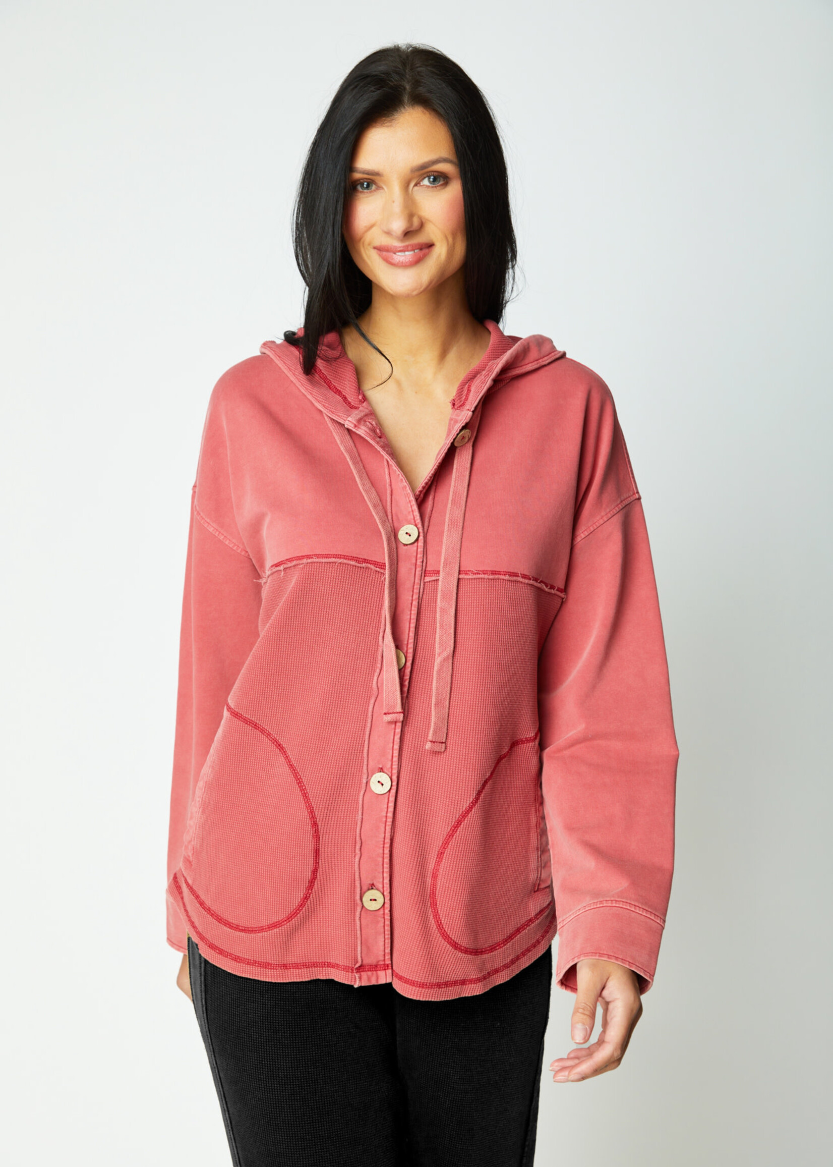 Escape Mixed Texture Hoodie E26535F5