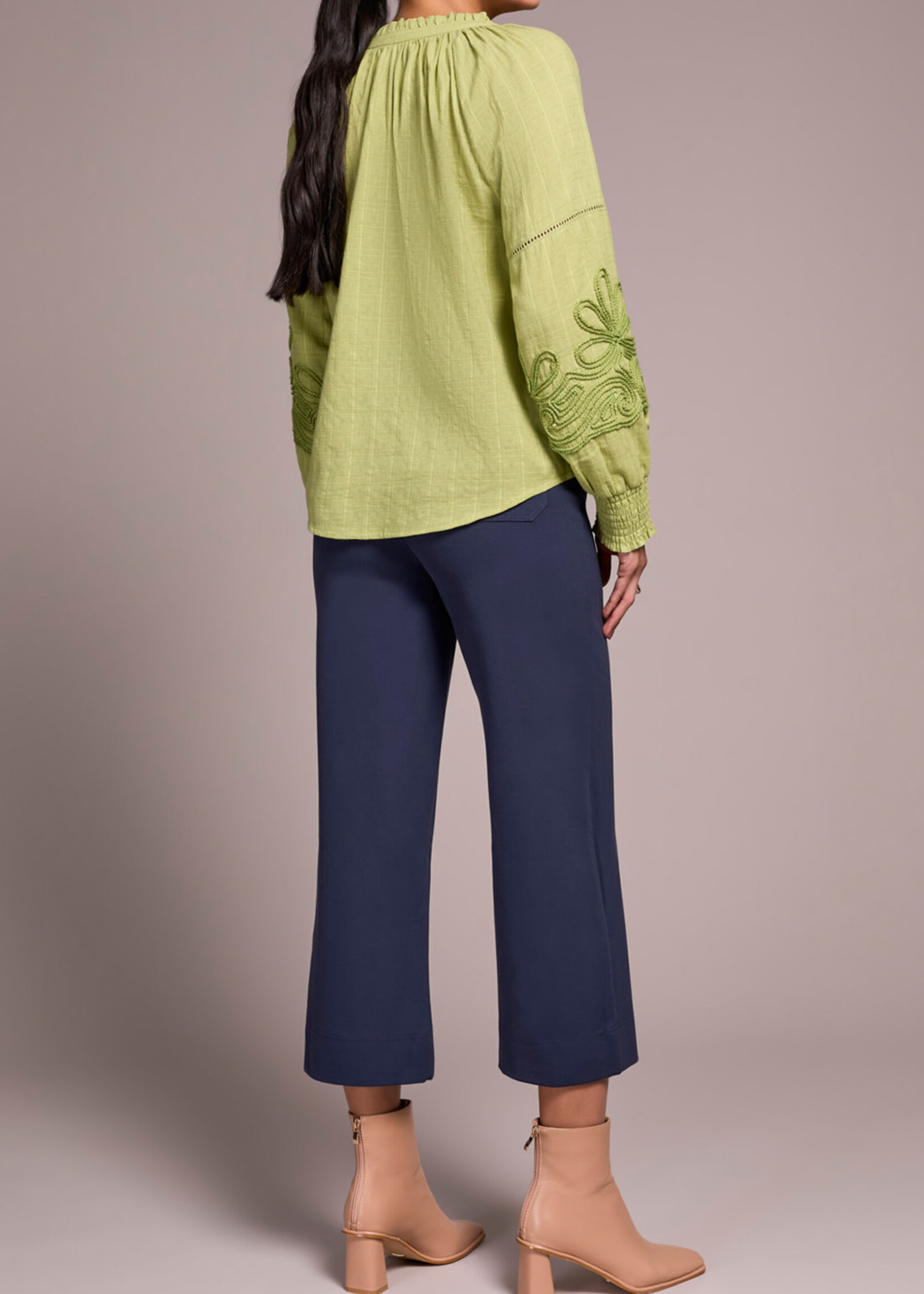 Tribal Tribal L/S Blouse w/ Applique 2408O