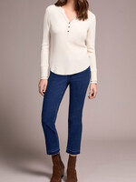 Tribal Tribal Henley Top w/ Buttons 5899O