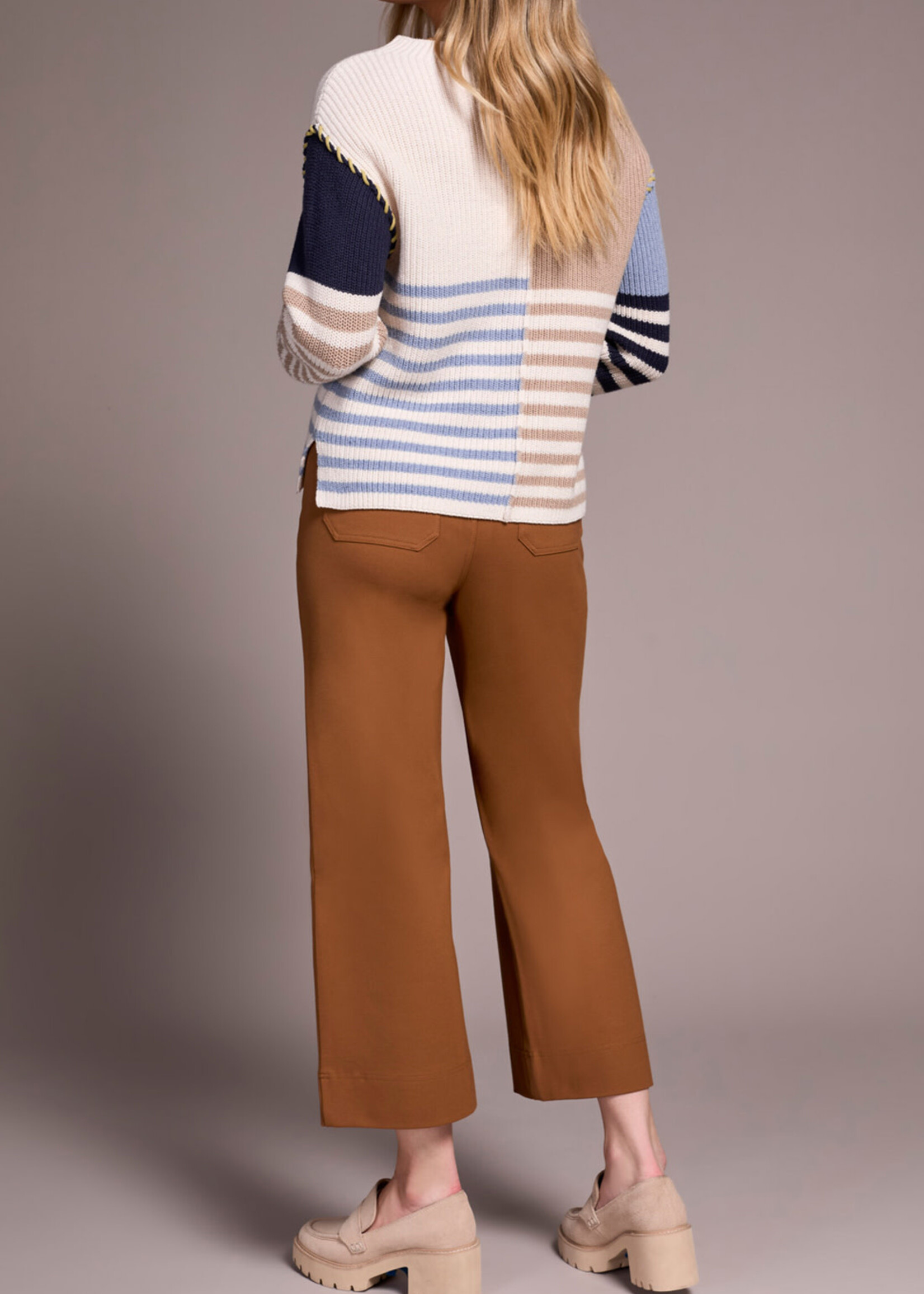 Tribal Tribal L/S Boat Neck Sweater 2338O