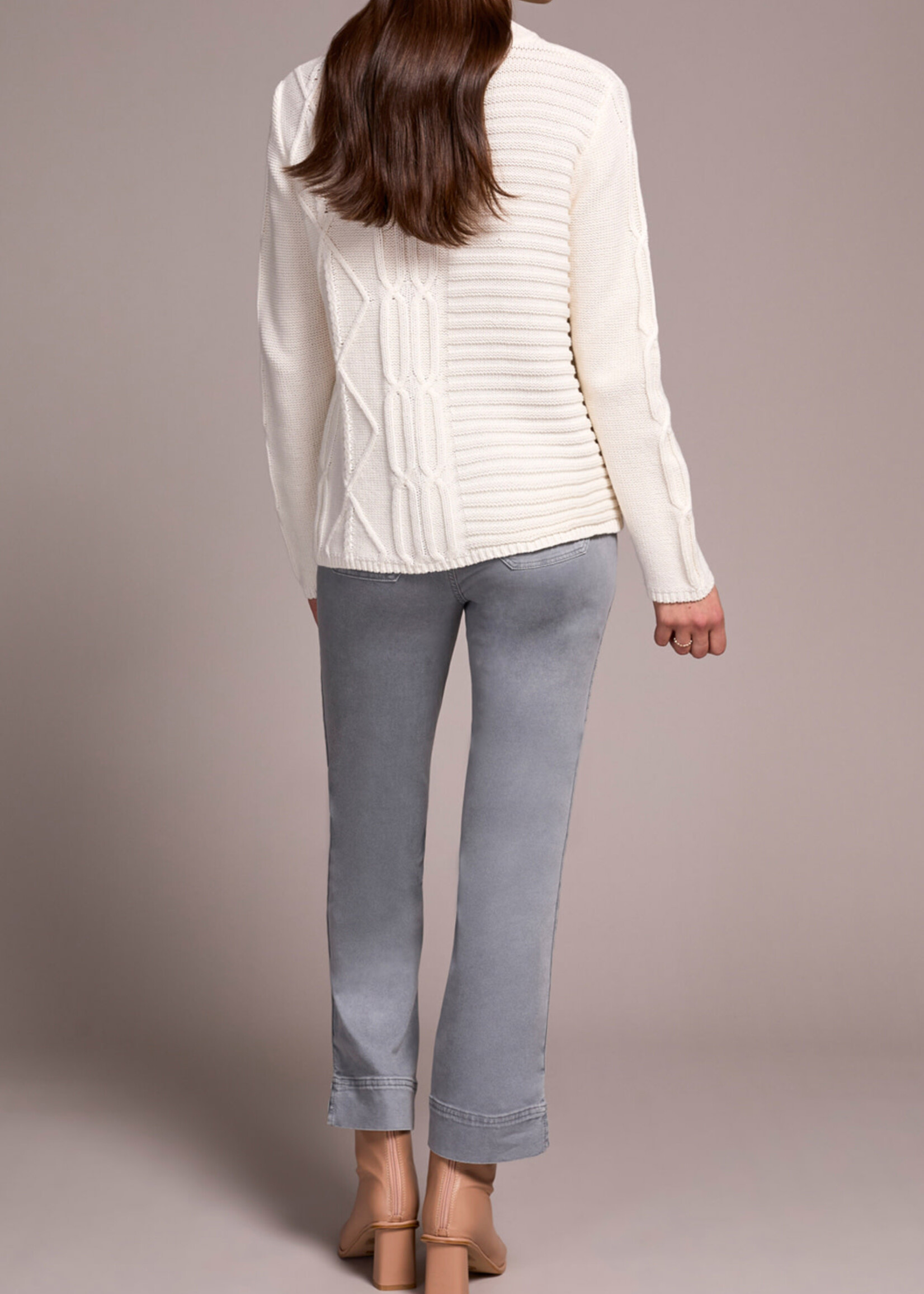 Tribal Tribal Mock Neck Sweater Special Wash 5935O