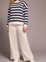 Tribal Tribal L/S Crew Neck Top w/ Ribbing 2340O