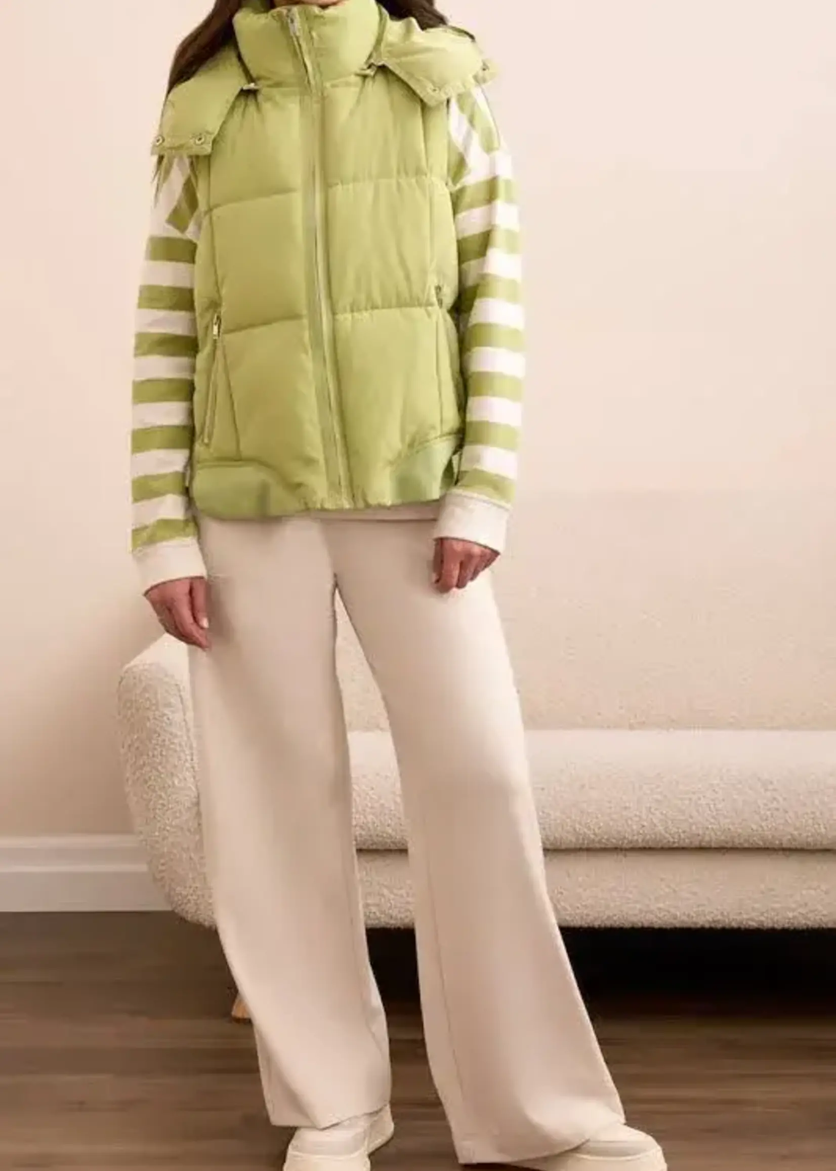 Tribal Tribal Quilted Vest w/ Removable Hood 2247O