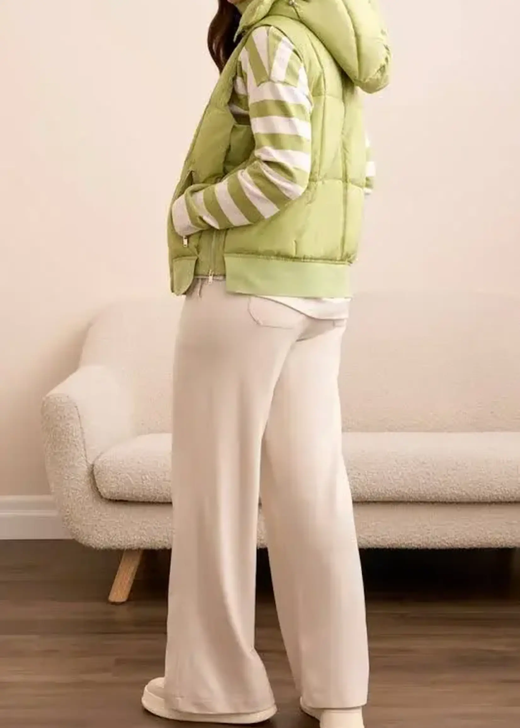 Tribal Tribal Quilted Vest w/ Removable Hood 2247O