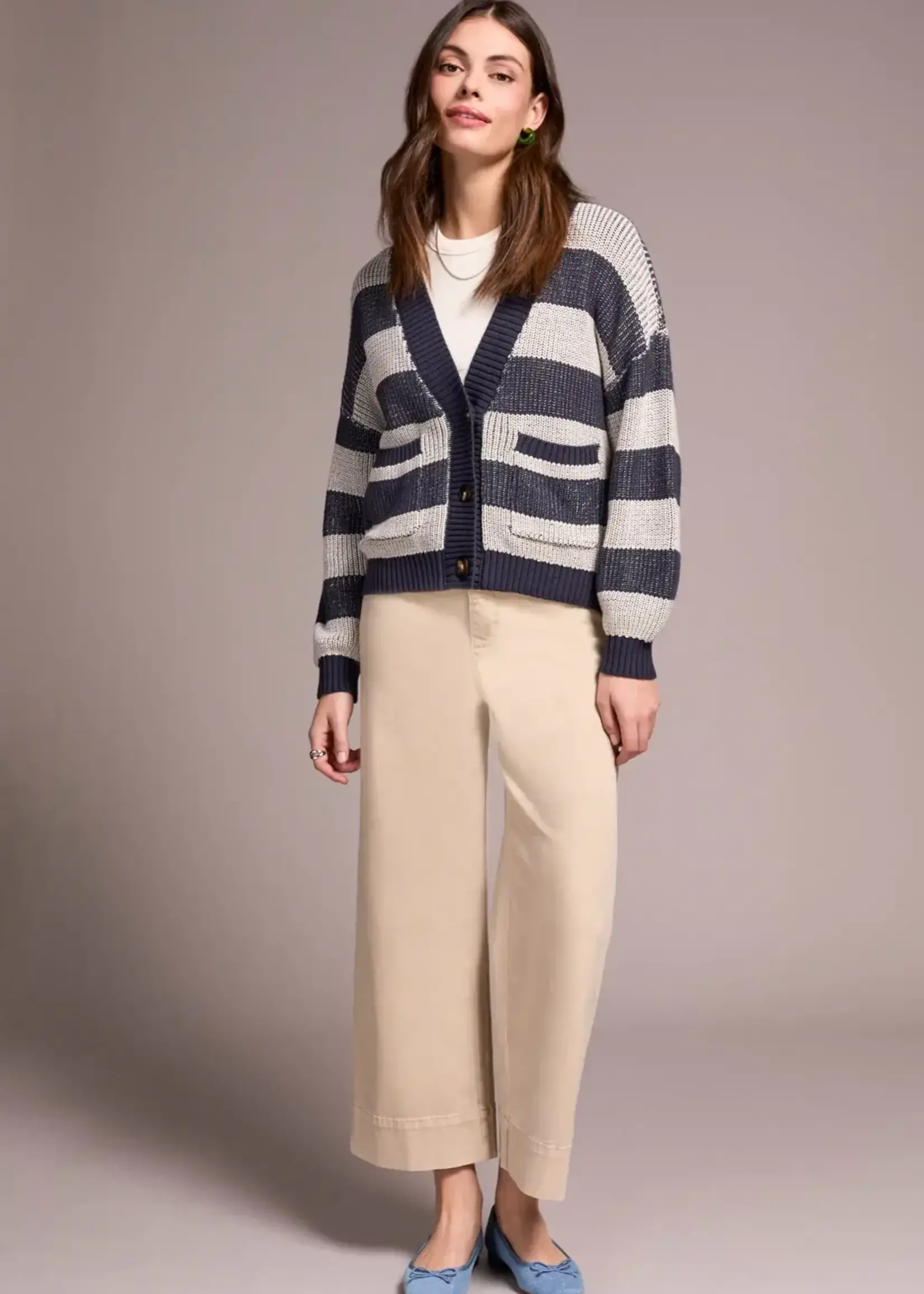 Tribal Tribal L/S Buttoned Front Sweater Cardi 2253O