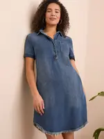 Tribal Tribal Pop Over Shirt Dress w/ Pockets 5657O