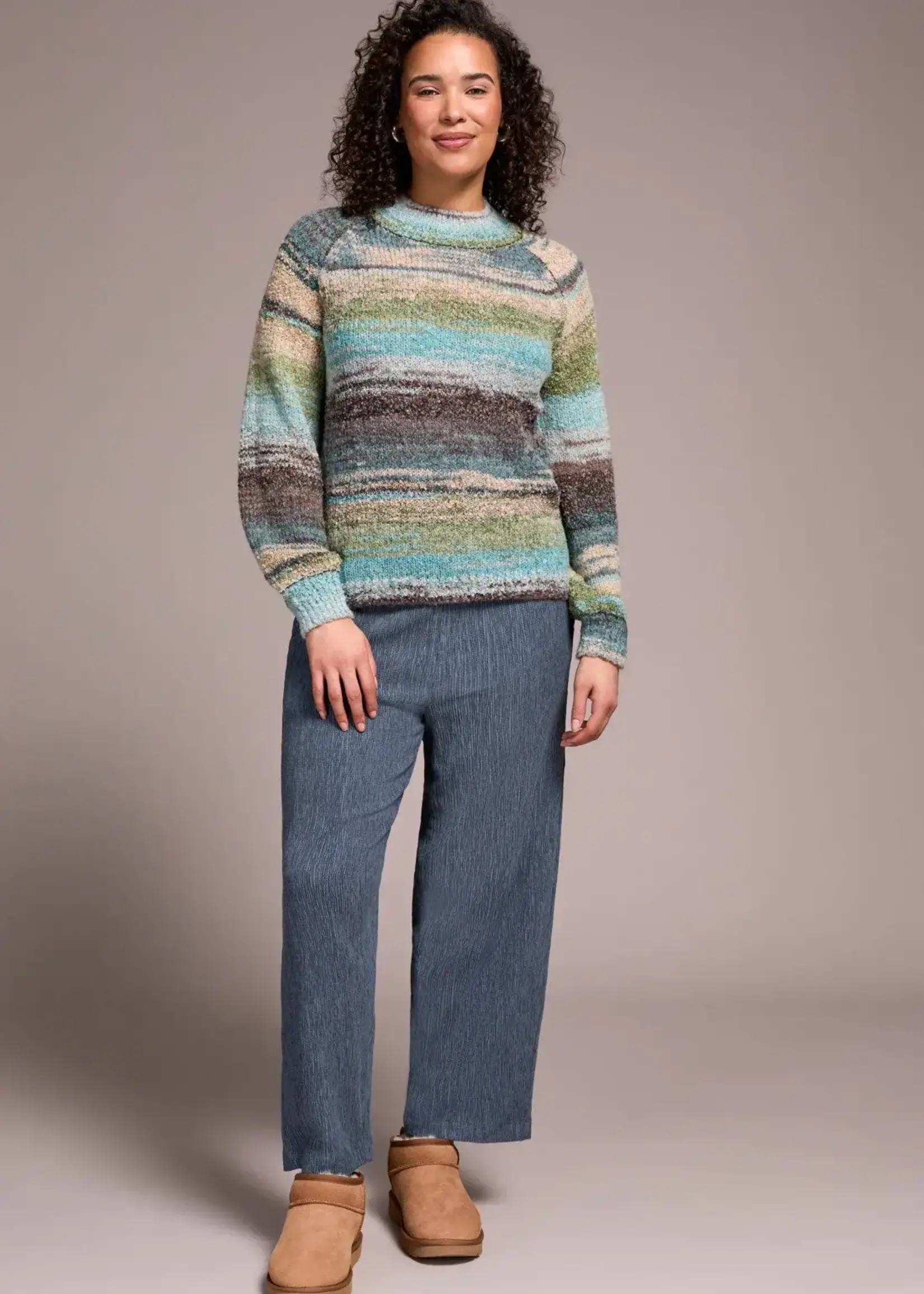 Tribal Tribal L/S Mock Neck Sweater 1942O