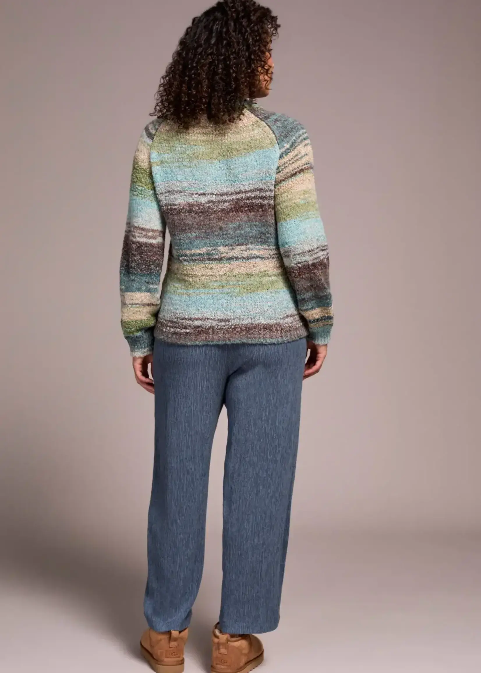 Tribal Tribal L/S Mock Neck Sweater 1942O