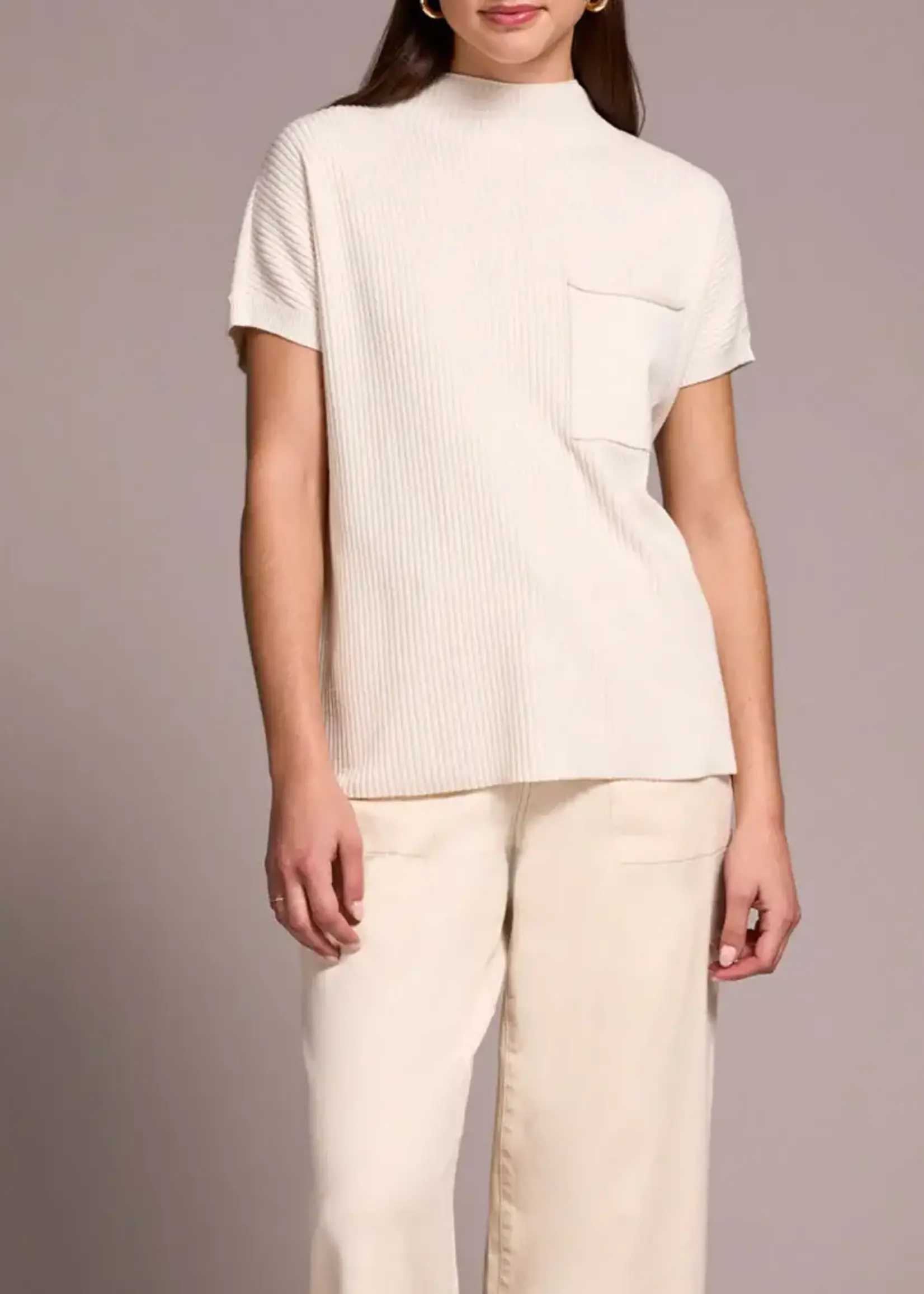 Tribal Tribal S/S Dolman Sweater w/ Pockets 2277O