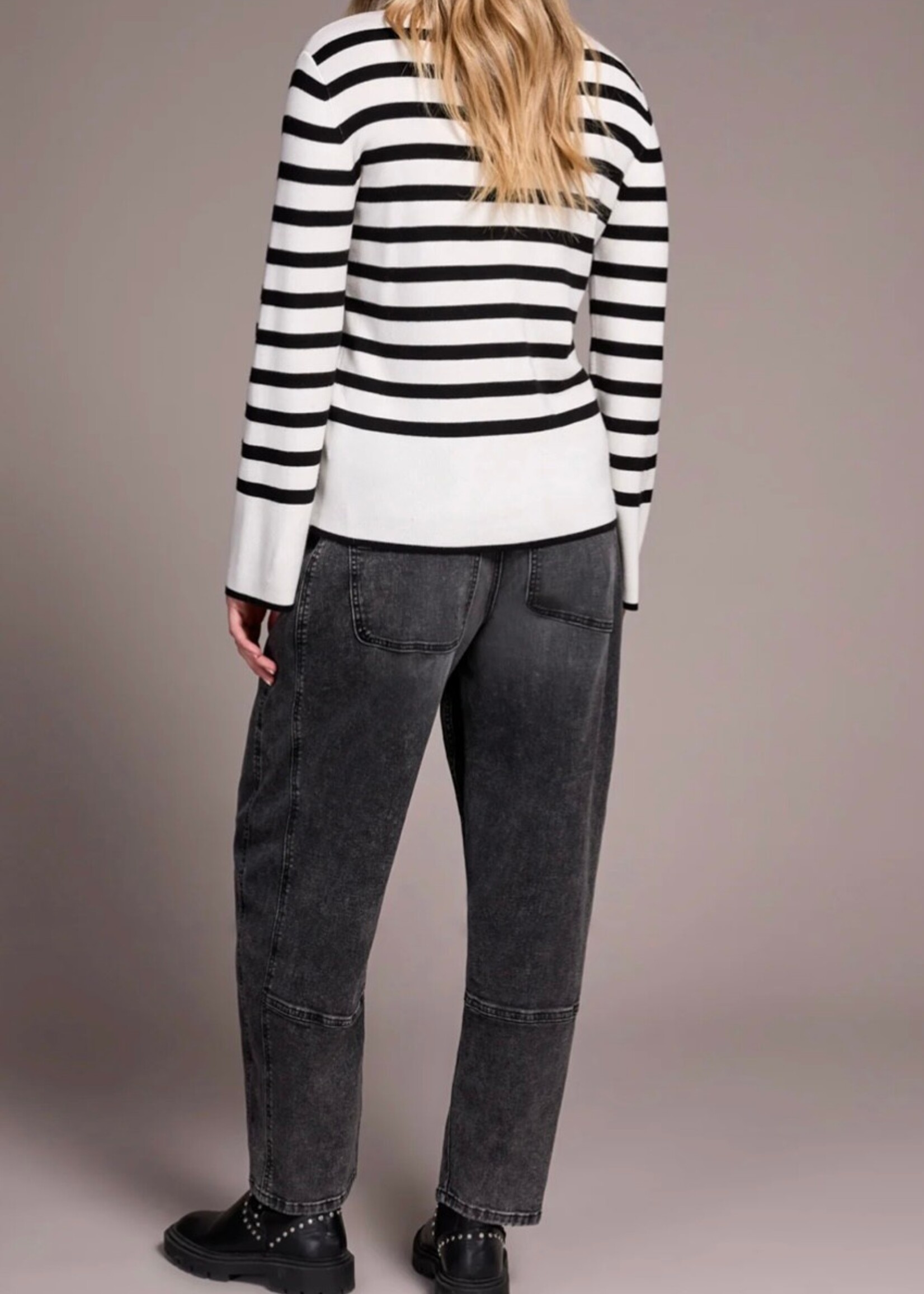 Tribal Tribal L/S Funnel Neck Sweater 2289O