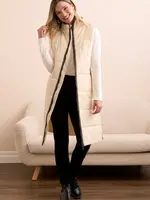 Tribal Tribal Zip Front Quilted Vest 2314O