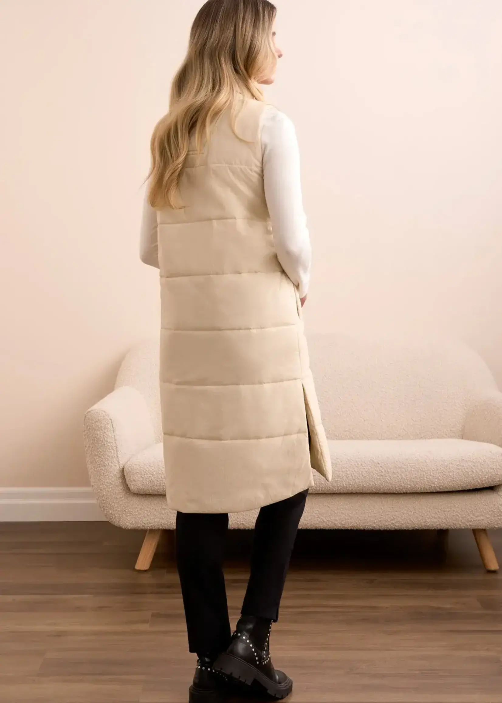 Tribal Tribal Zip Front Quilted Vest 2314O