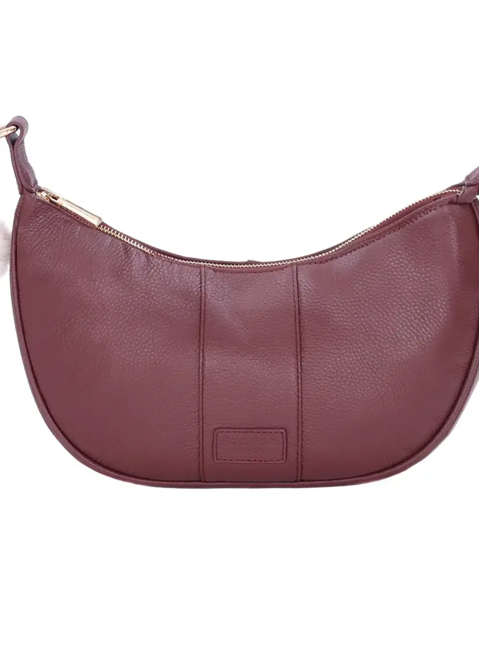 Pom Pom London Pom Pom Sutton Sling Bag & Accessories - Deep Burgandy