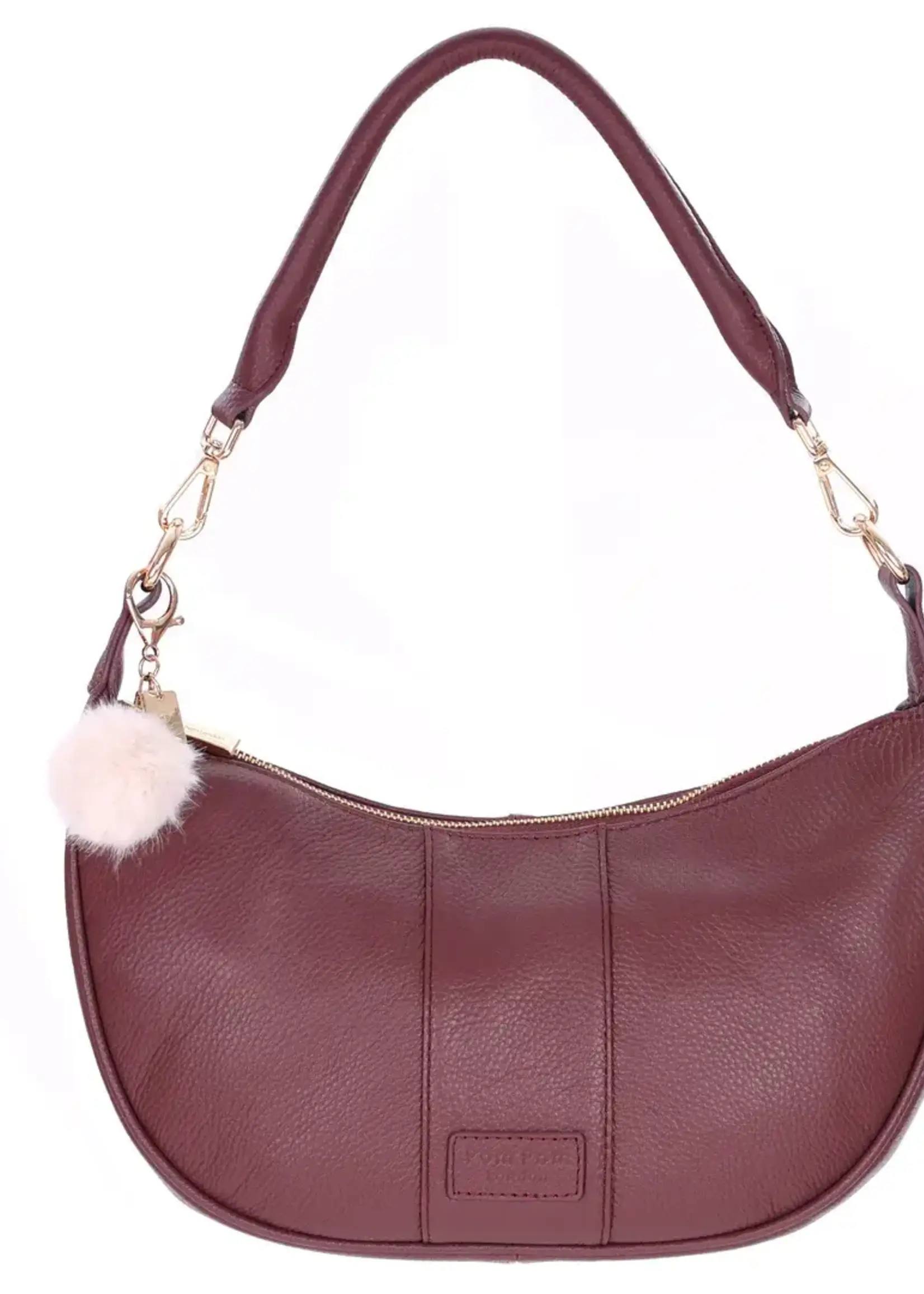 Pom Pom London Pom Pom Sutton Sling Bag & Accessories - Deep Burgandy
