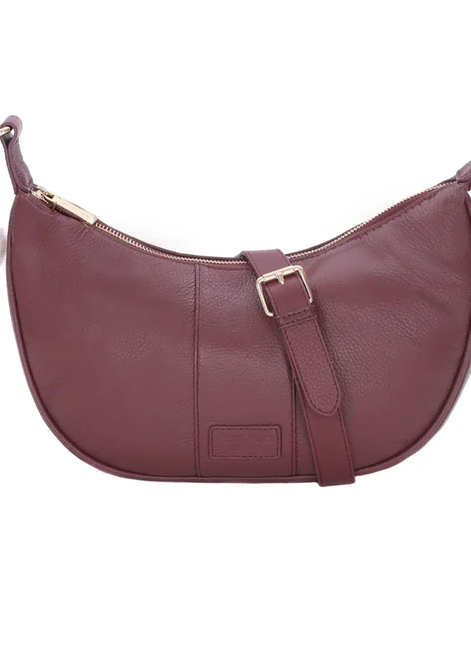 Pom Pom London Pom Pom Sutton Sling Bag & Accessories - Deep Burgandy