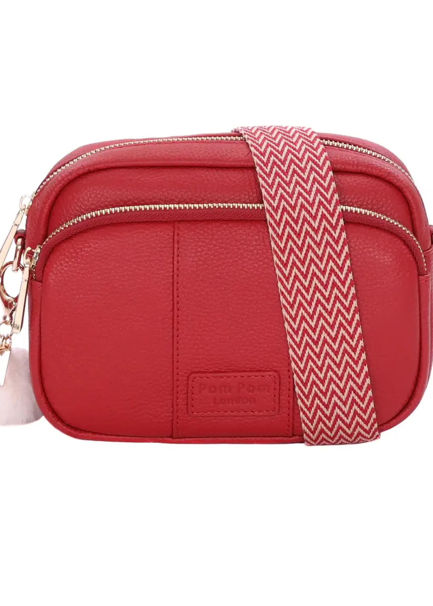 Pom Pom London Pom Pom Mayfair Bag & Accessories - Crimson