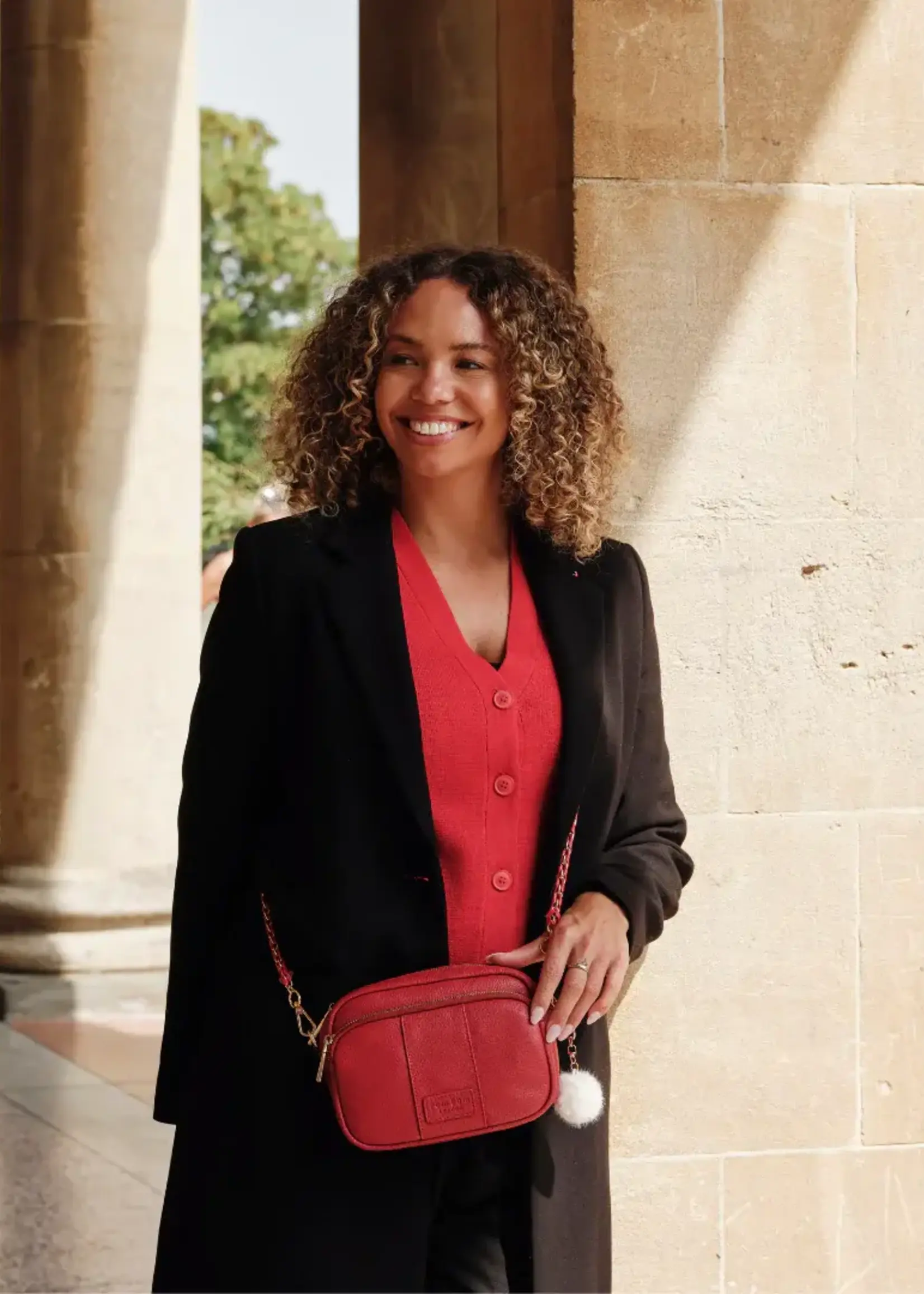 Pom Pom London Pom Pom Mayfair Bag & Accessories - Crimson