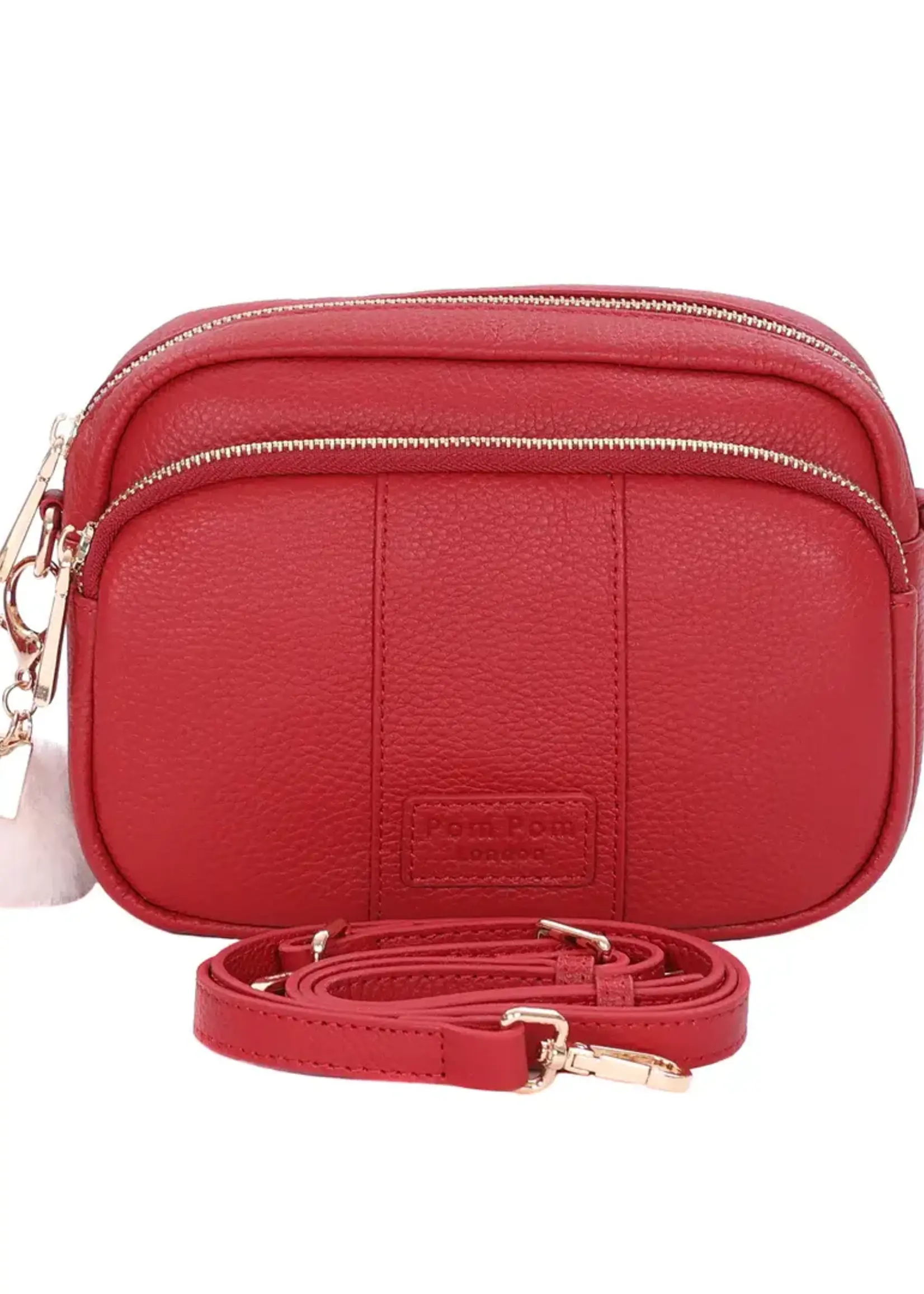 Pom Pom London Pom Pom Mayfair Bag & Accessories - Crimson