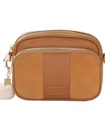 Pom Pom London Pom Pom Mayfair Original Suede Bag & Accessories - Maple