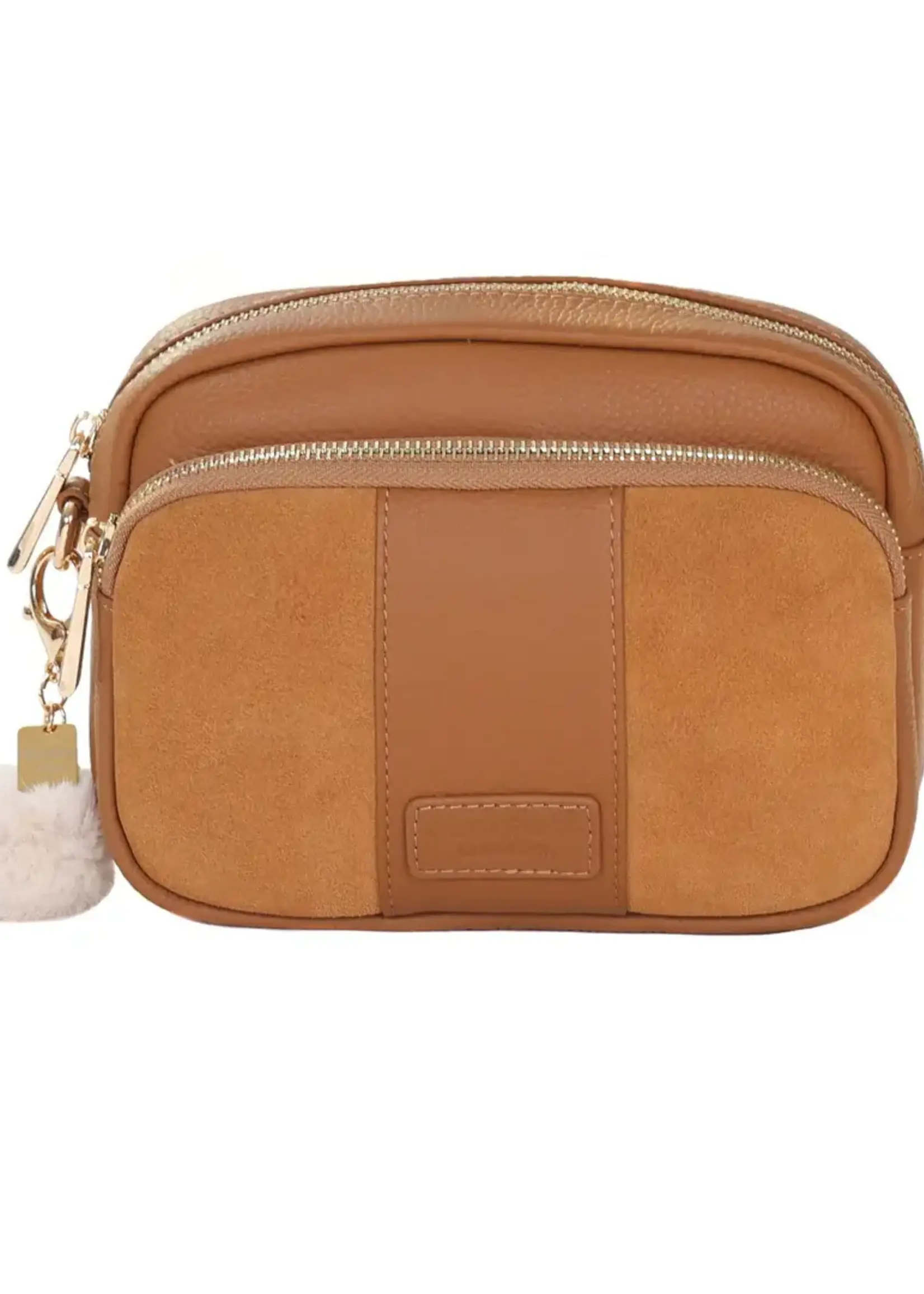 Pom Pom London Pom Pom Mayfair Original Suede Bag & Accessories - Maple