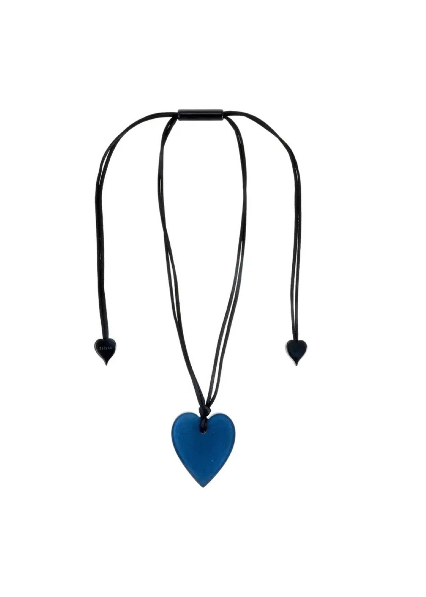 Zsiska Zsiska Blue Heart Necklace