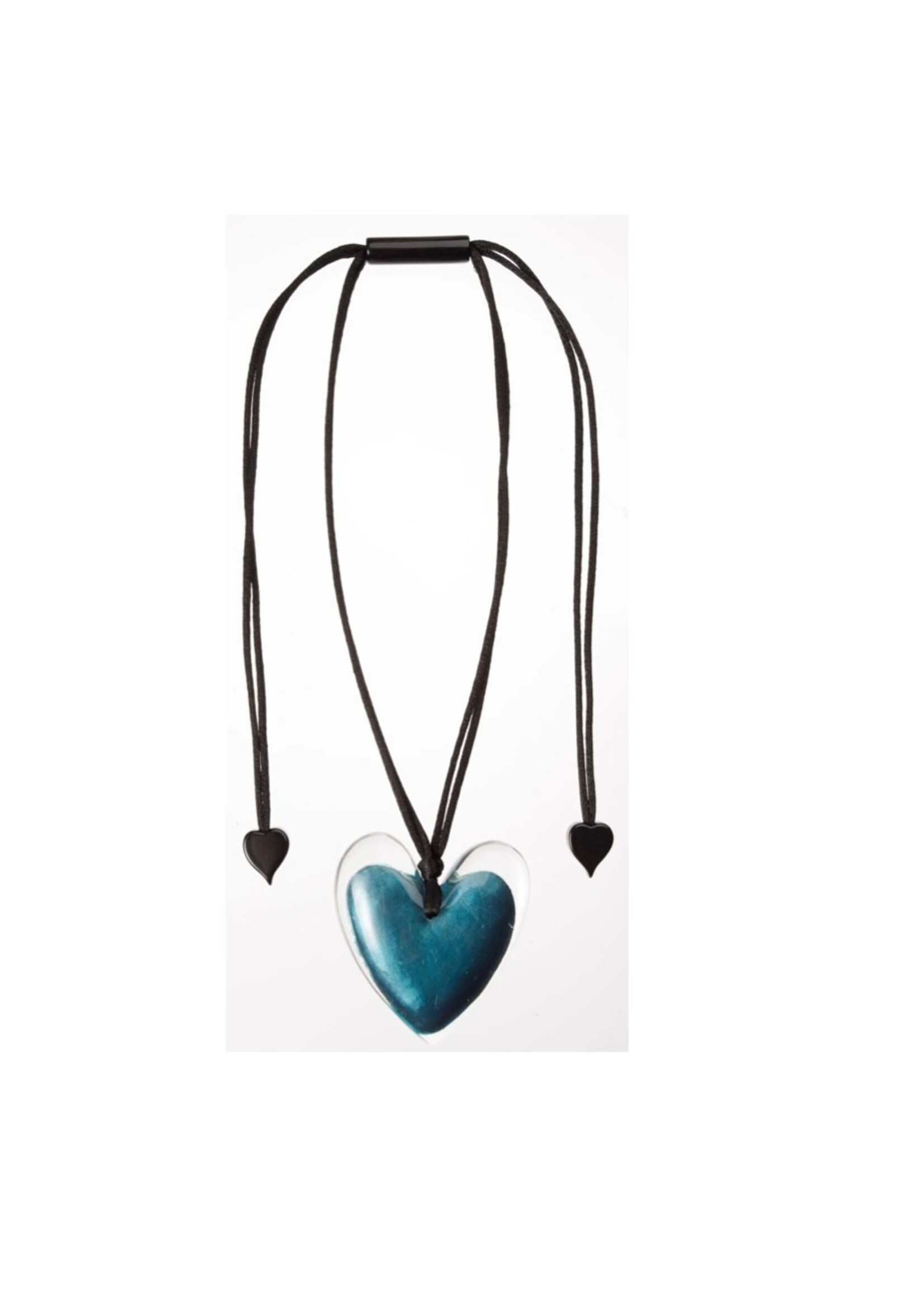 Zsiska Zsiska Luxus Teal Heart Necklace