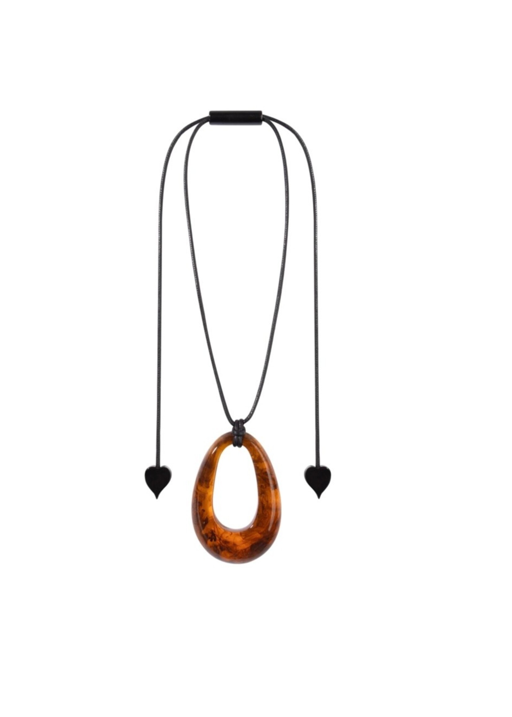 Zsiska Zsiska Tortoise Tear Drop Necklace