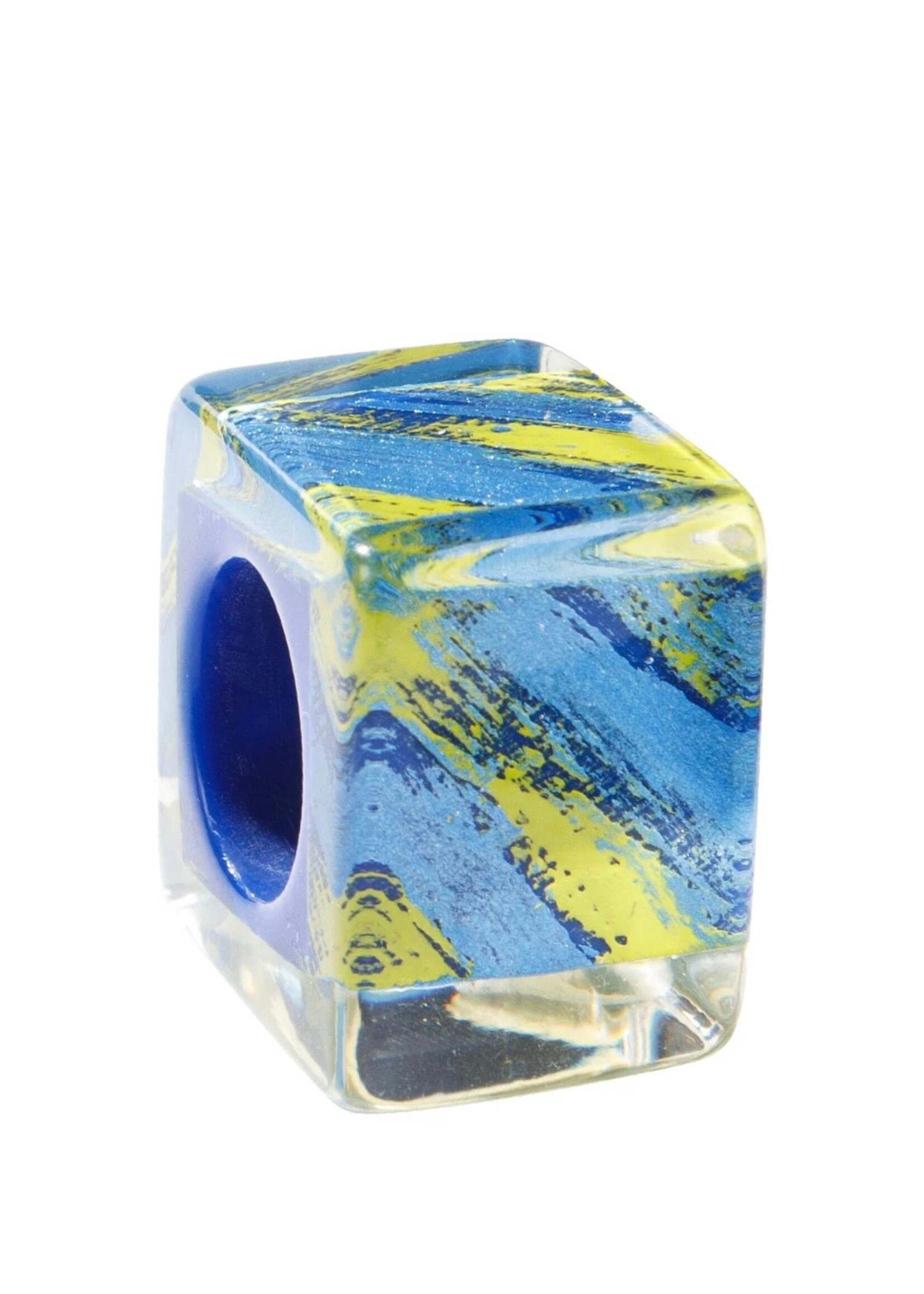 Zsiska Zsiska Bliss Glam Square Bead - Blue
