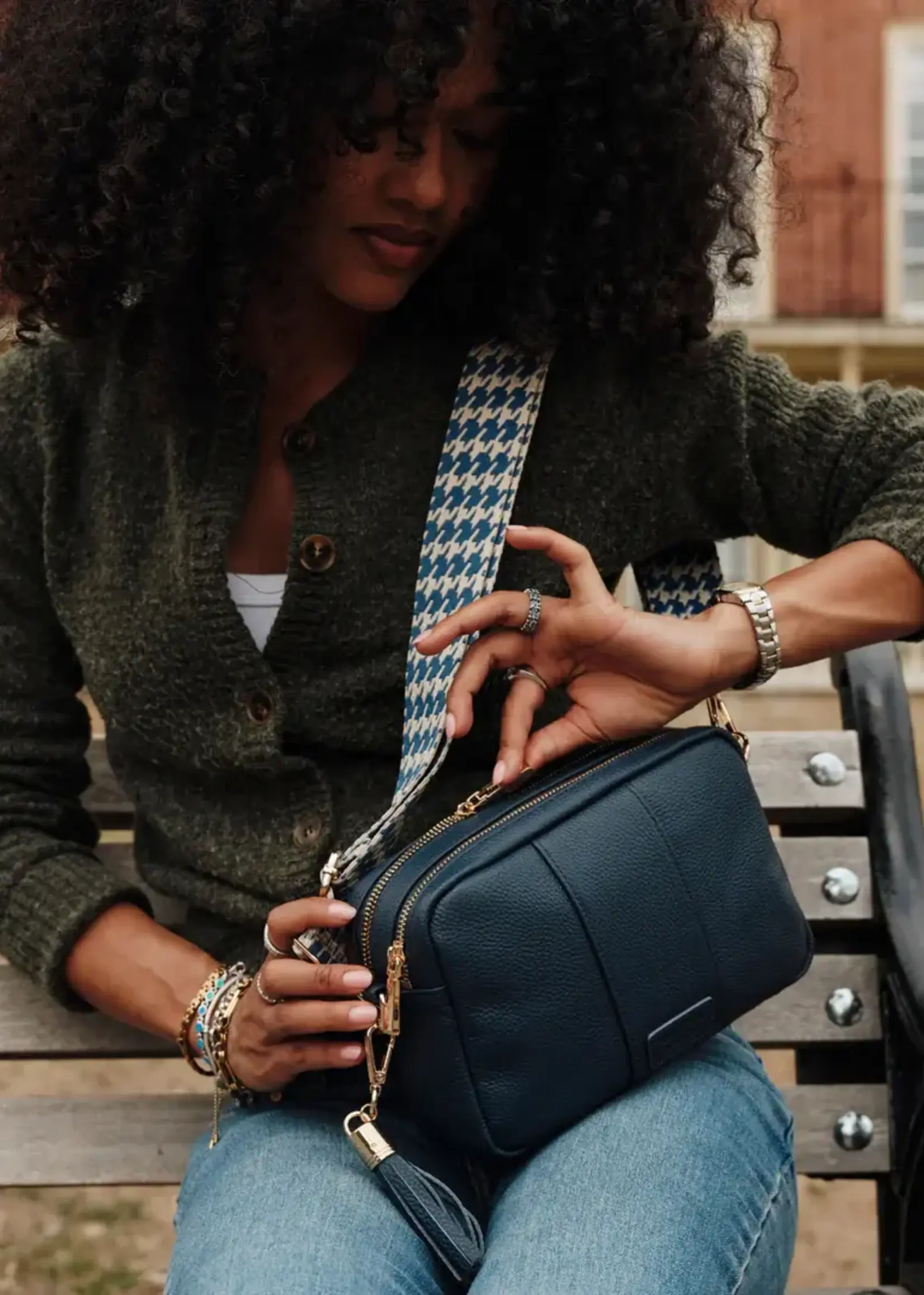 Pom Pom London Pom Pom Duo City Bag & Accessories - Nordic Blue