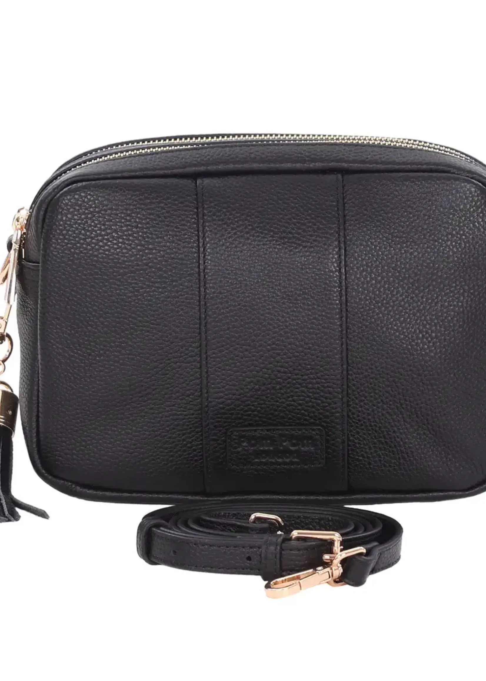 Pom Pom London Pom Pom Duo City Bag & Accessories - Black