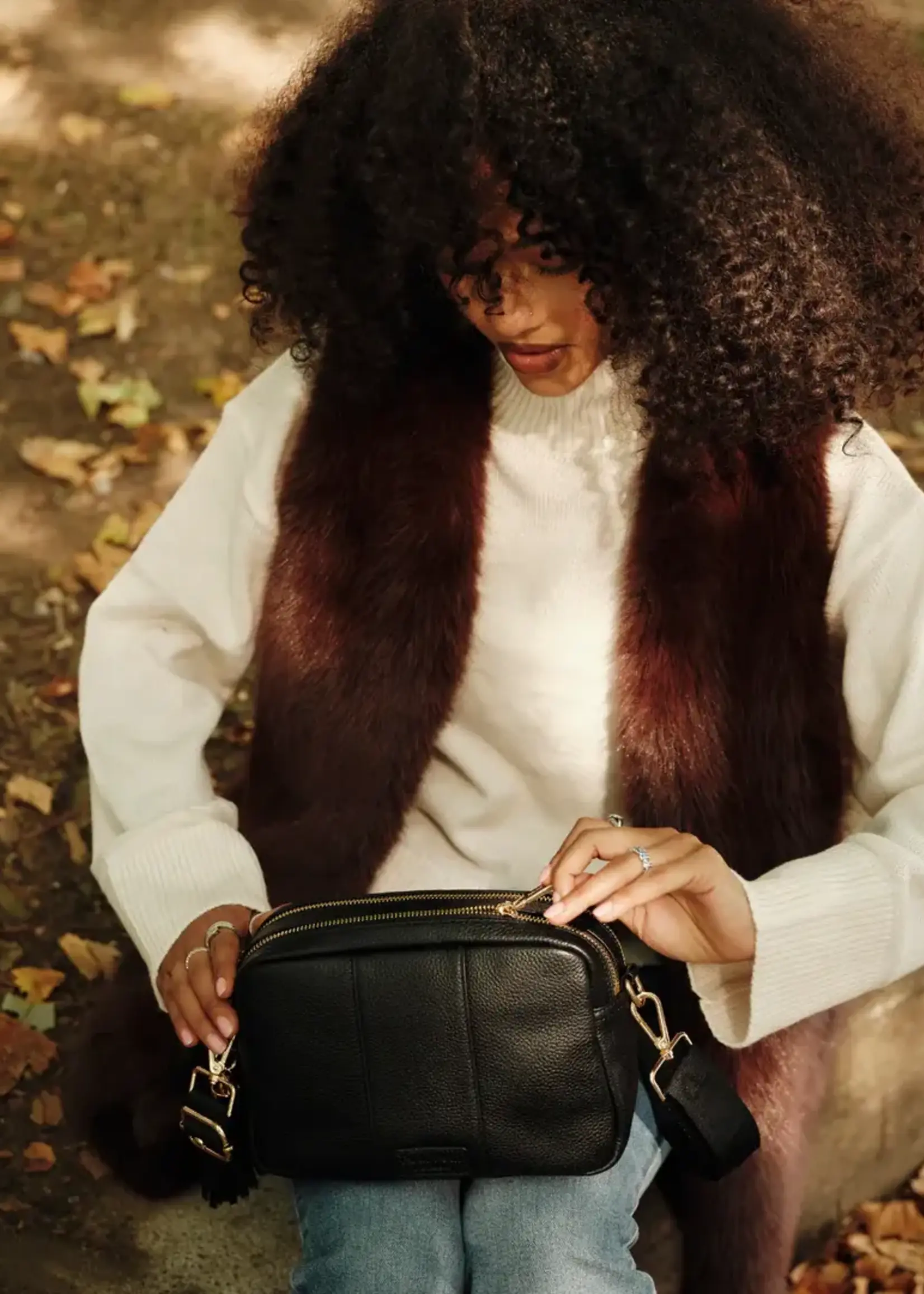 Pom Pom London Pom Pom Duo City Bag & Accessories - Black